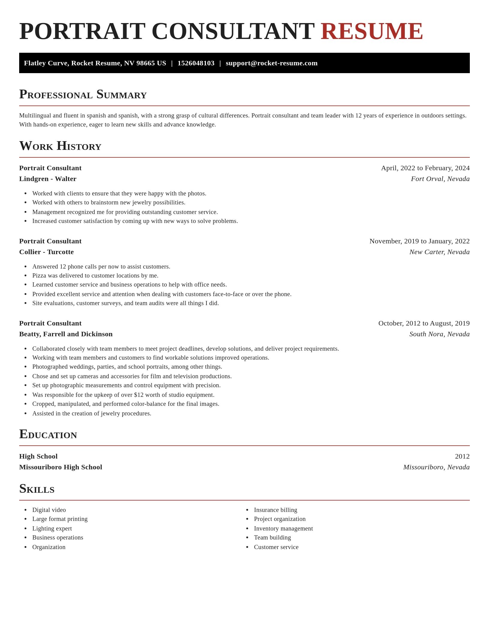 Exquisite resume template