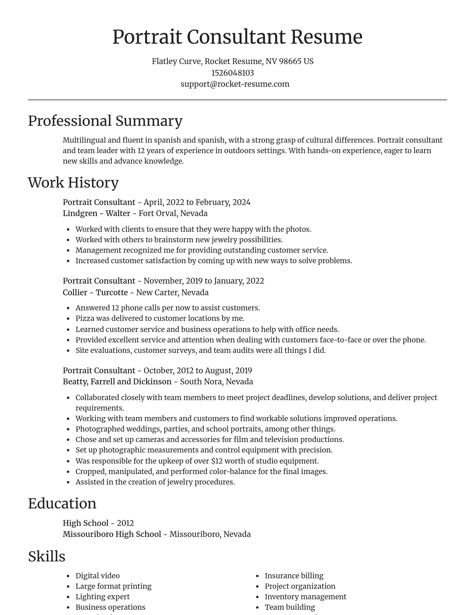 Focal Point resume template