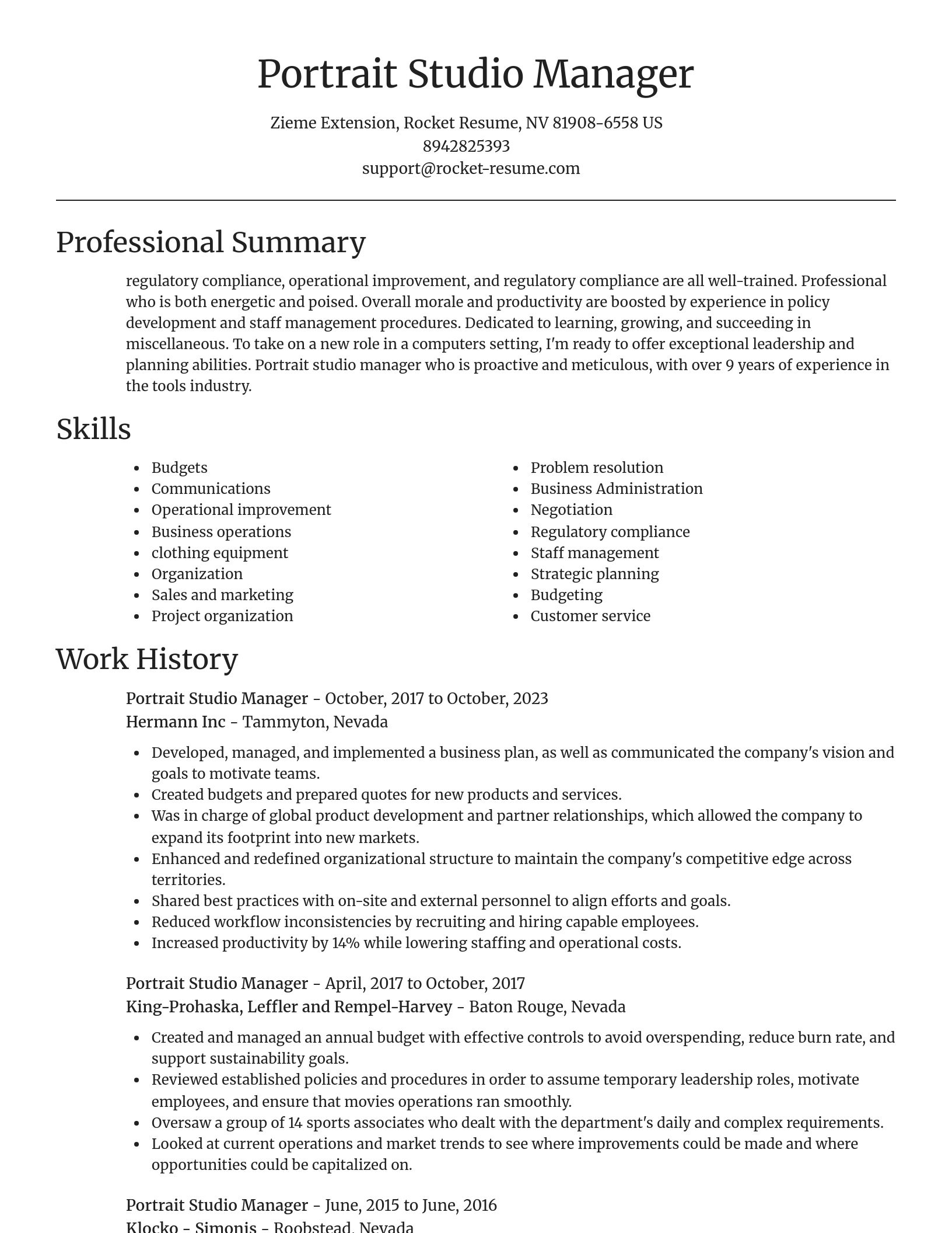 Focal Point resume template