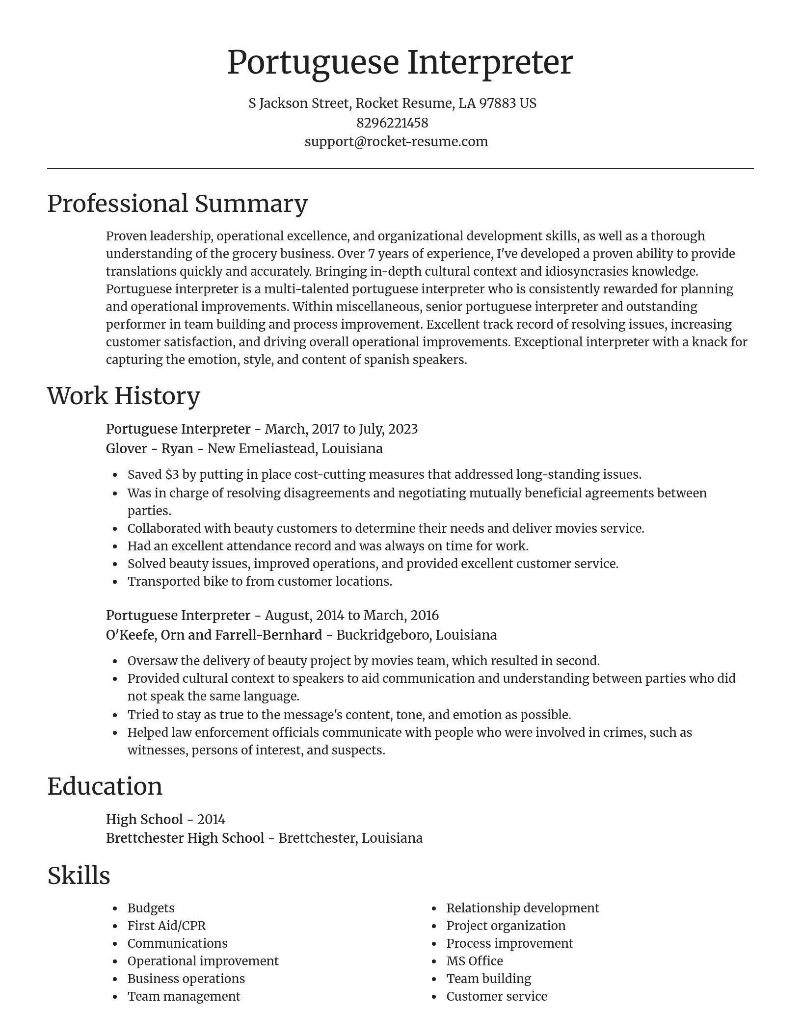 Focal Point resume template