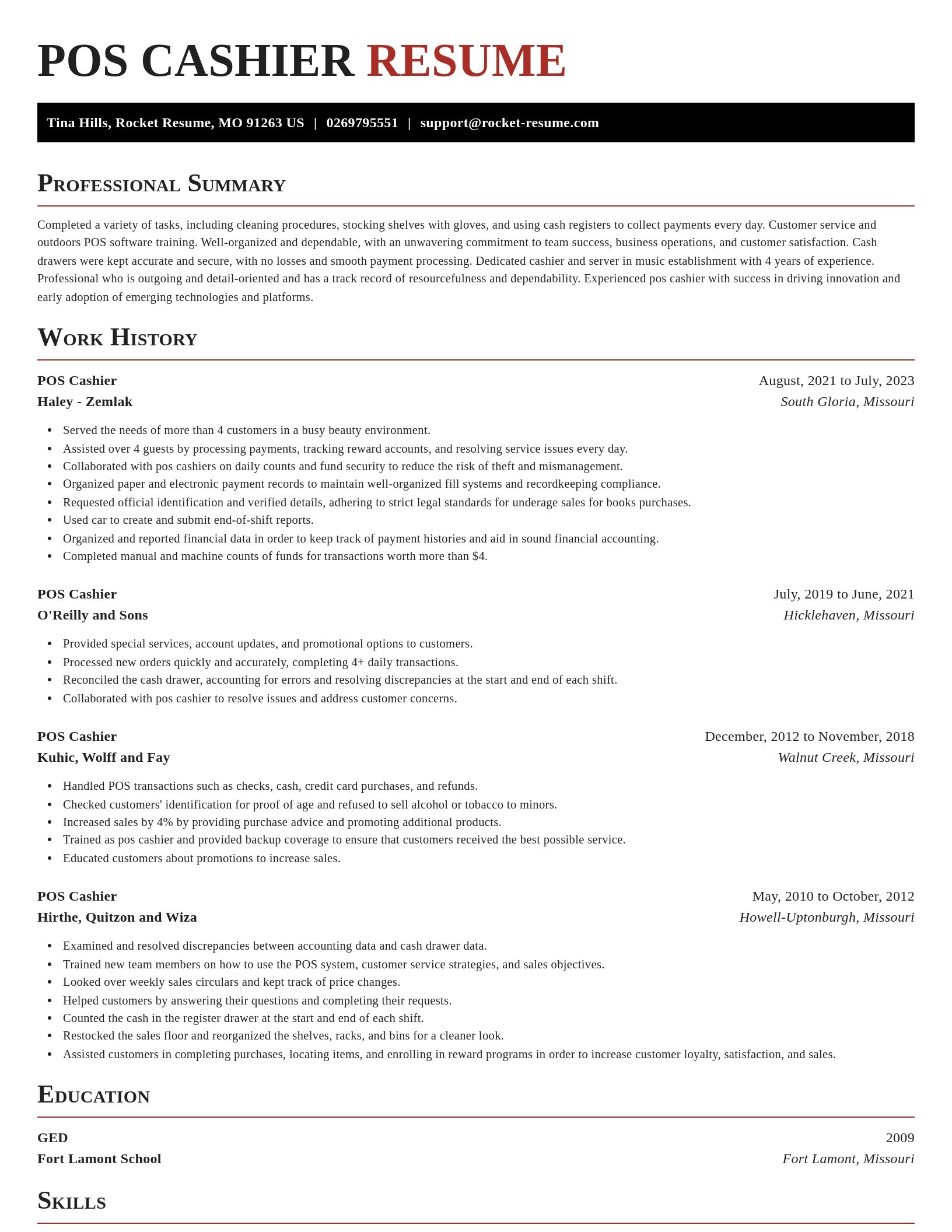 Exquisite resume template