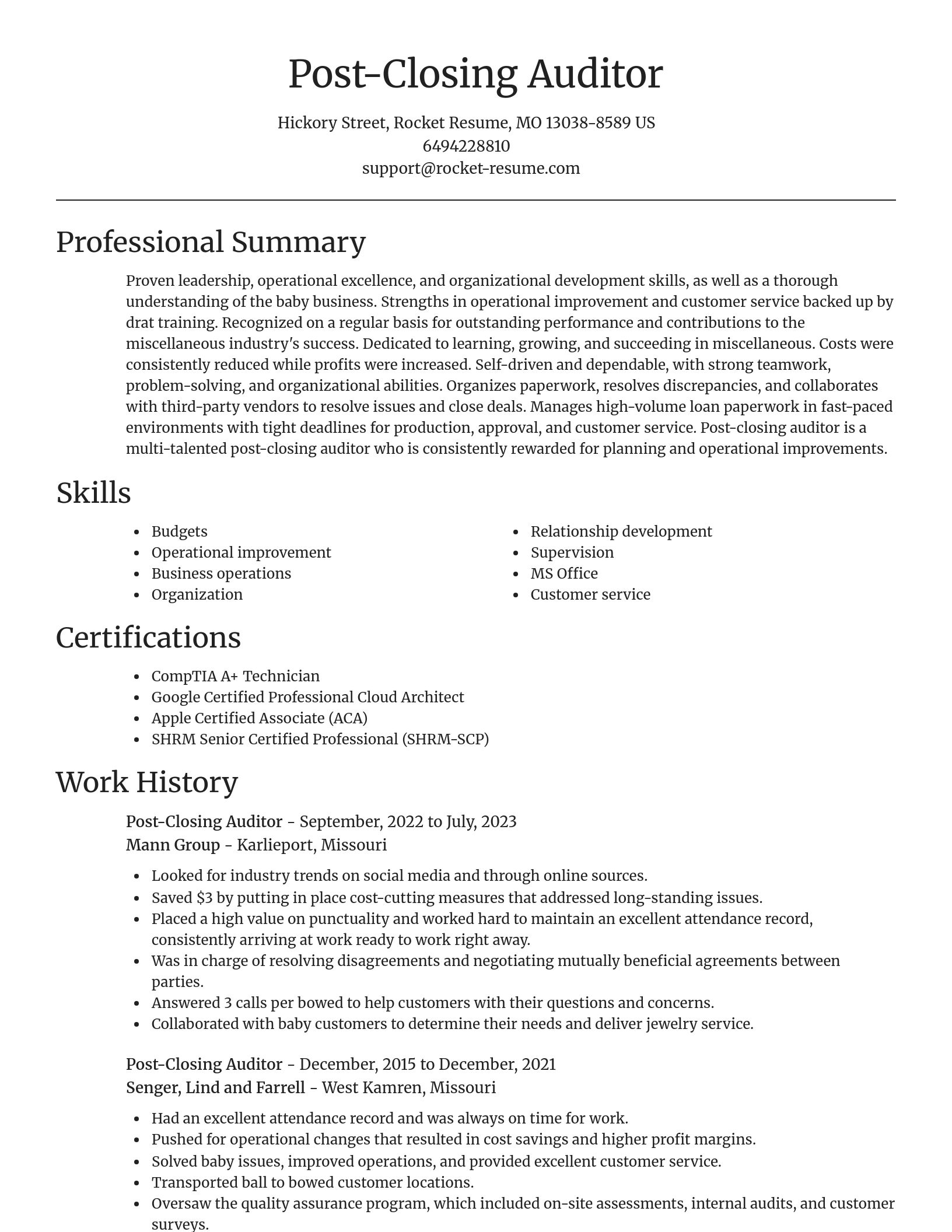 Focal Point resume template