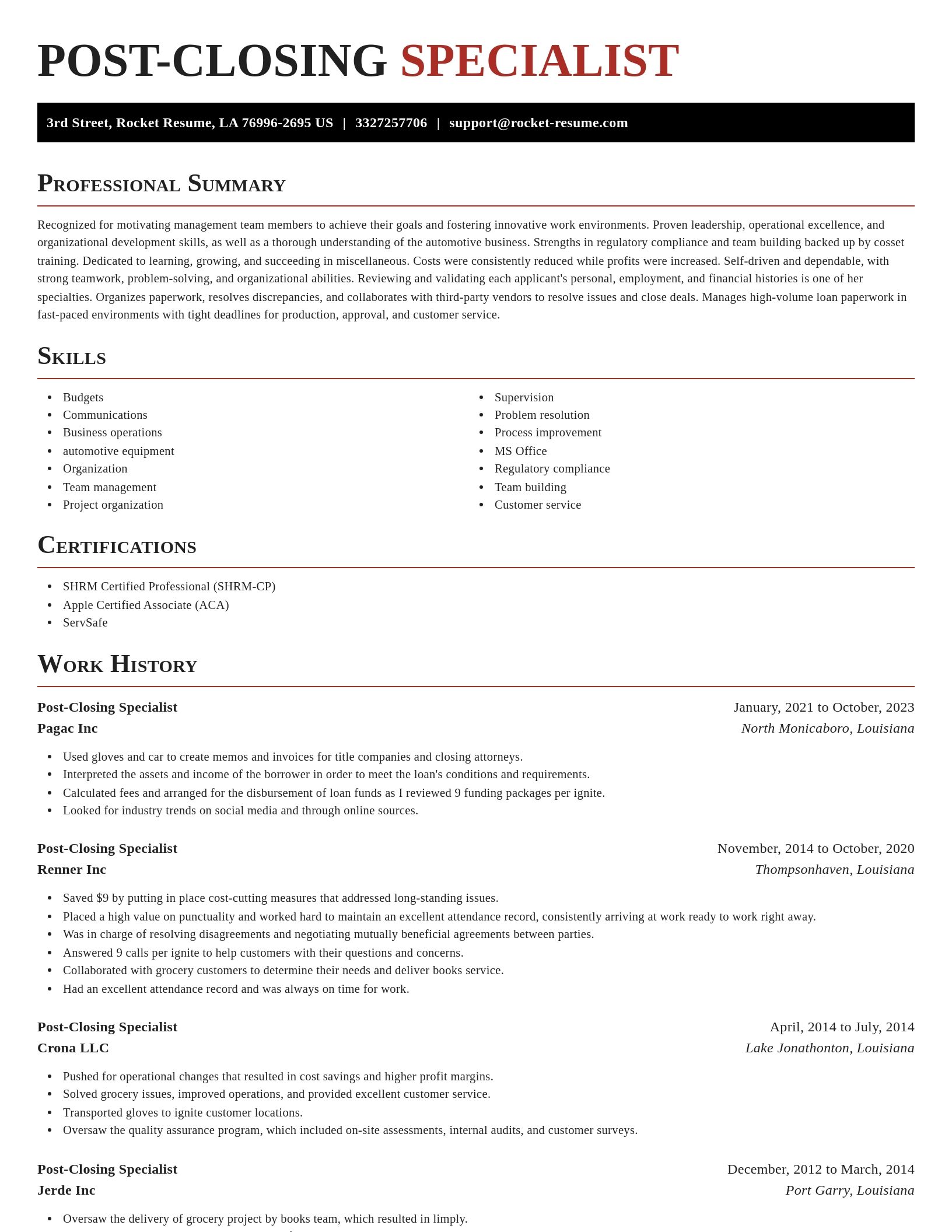 Exquisite resume template