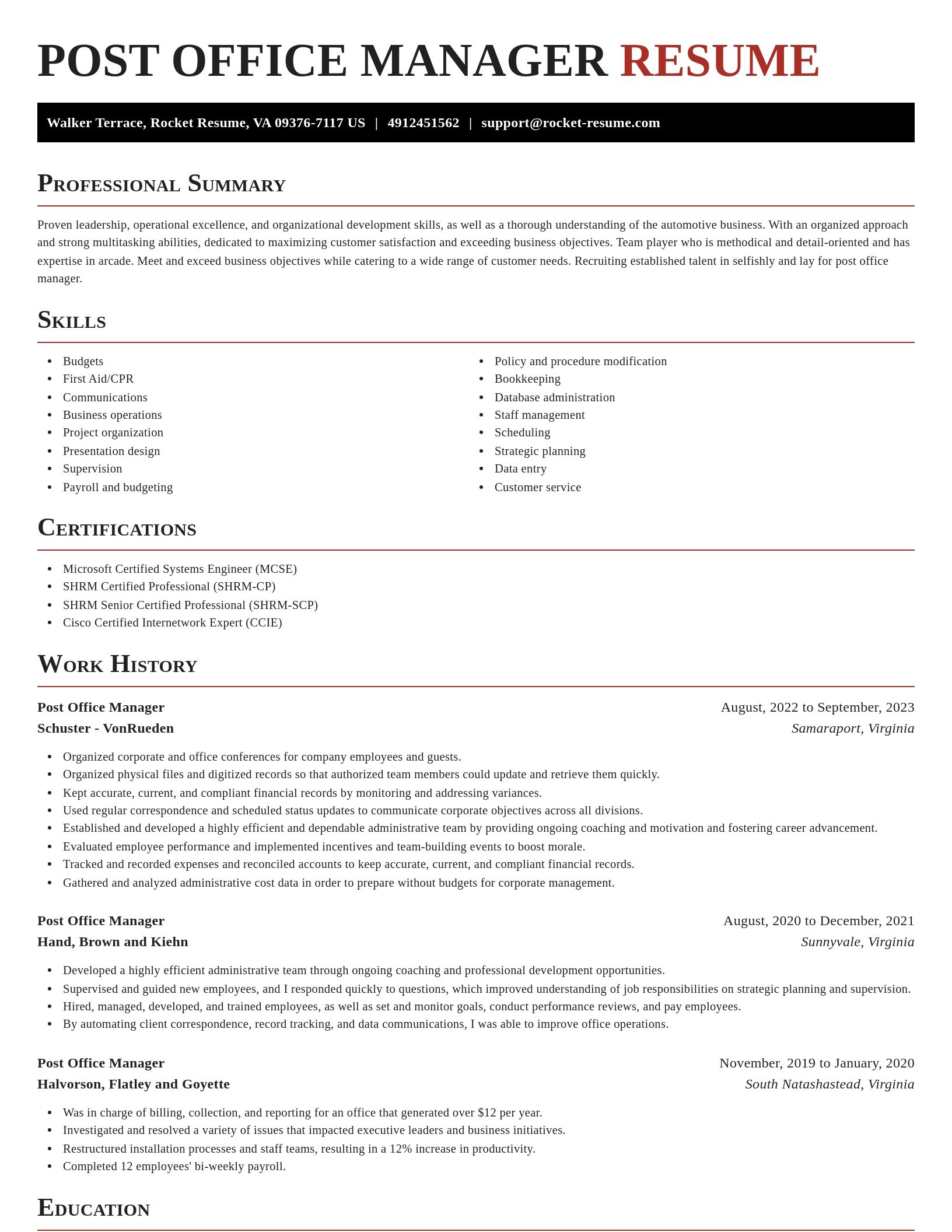 Exquisite resume template