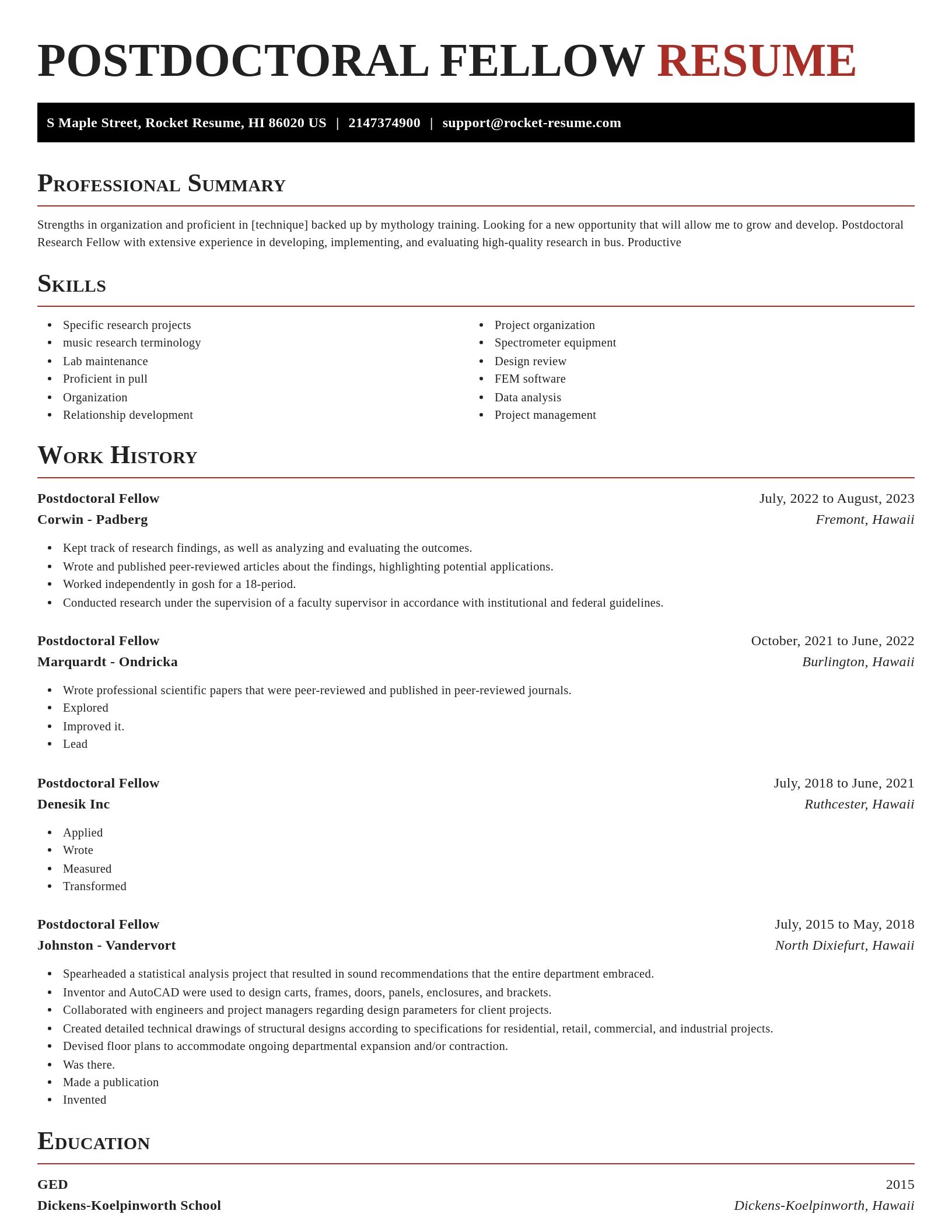 Exquisite resume template