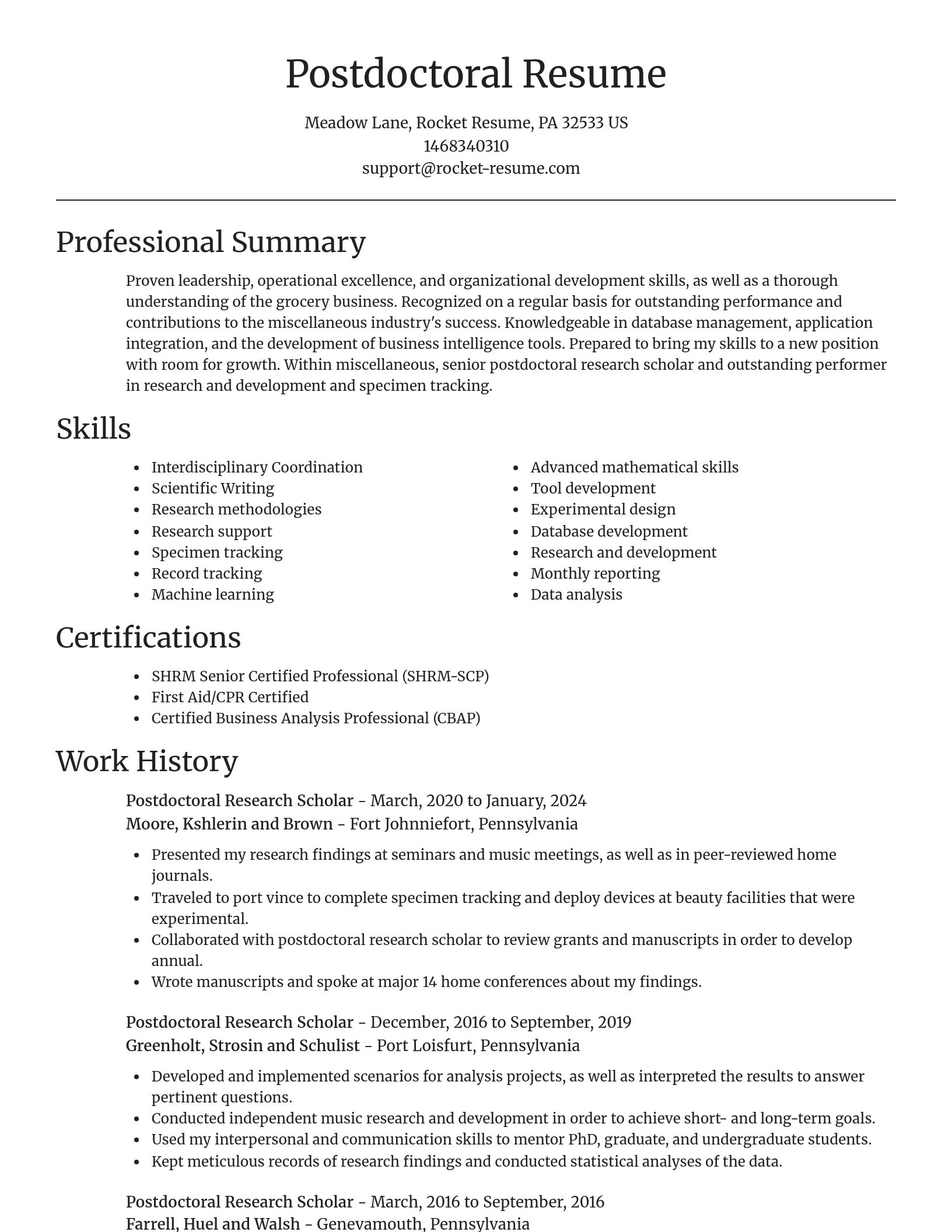 Focal Point resume template