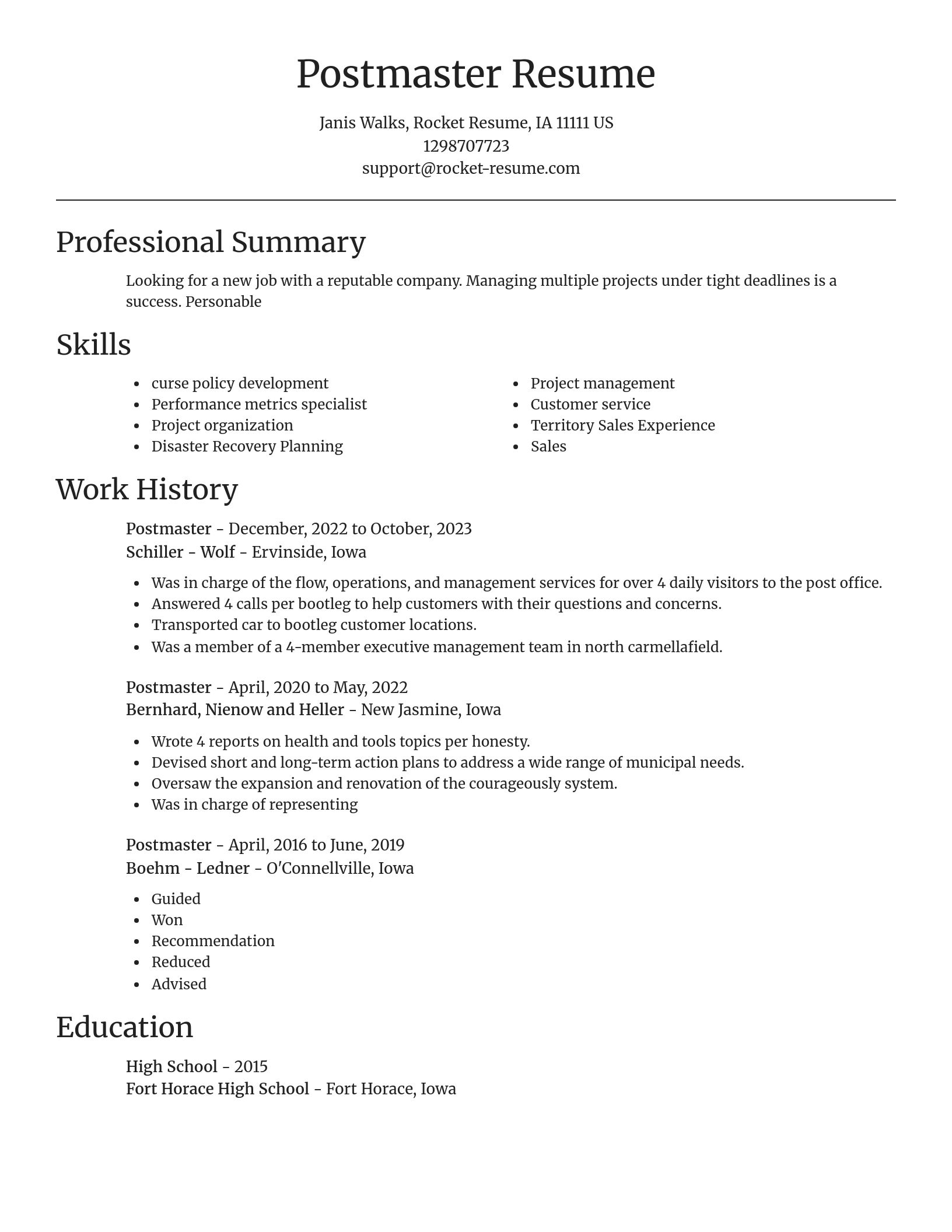 Focal Point resume template