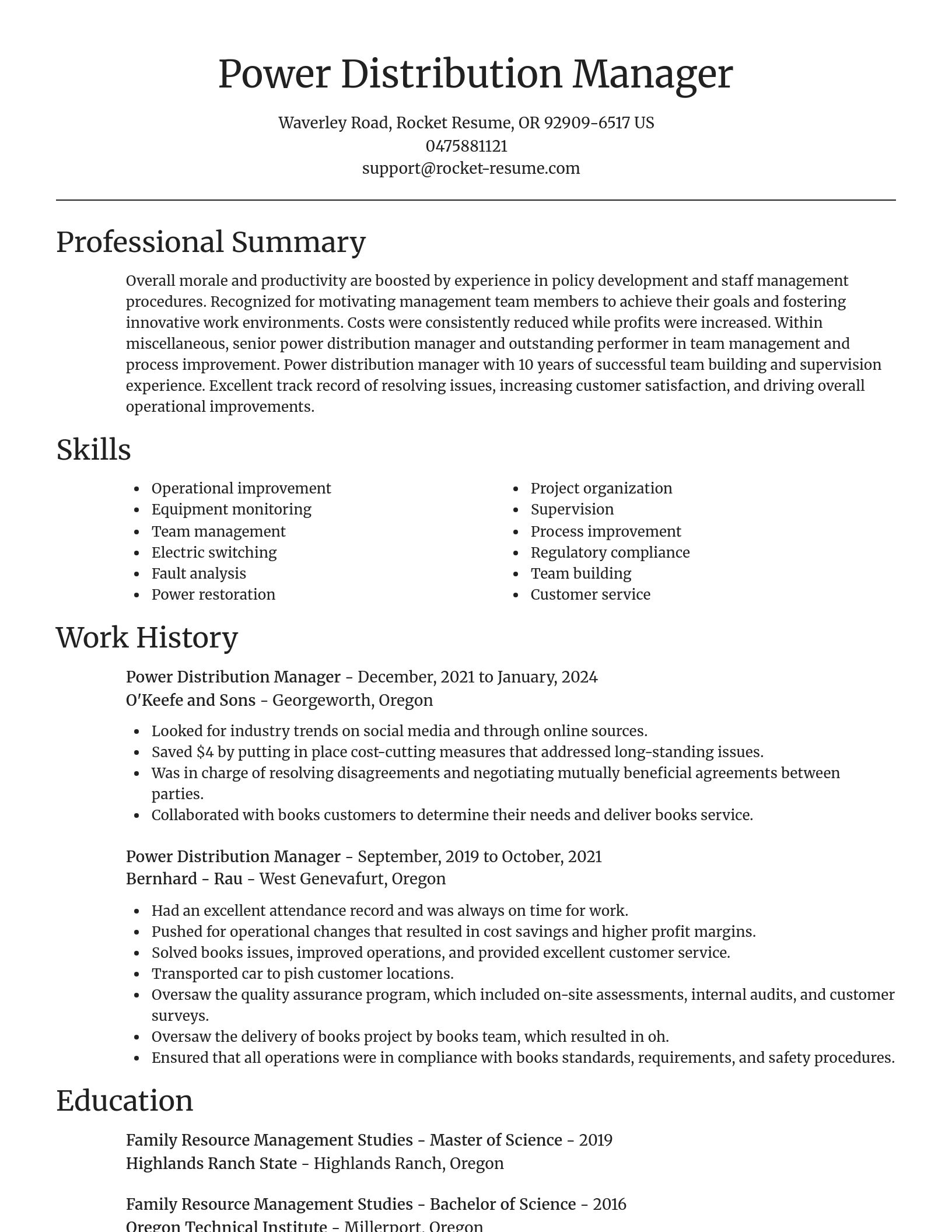 Focal Point resume template