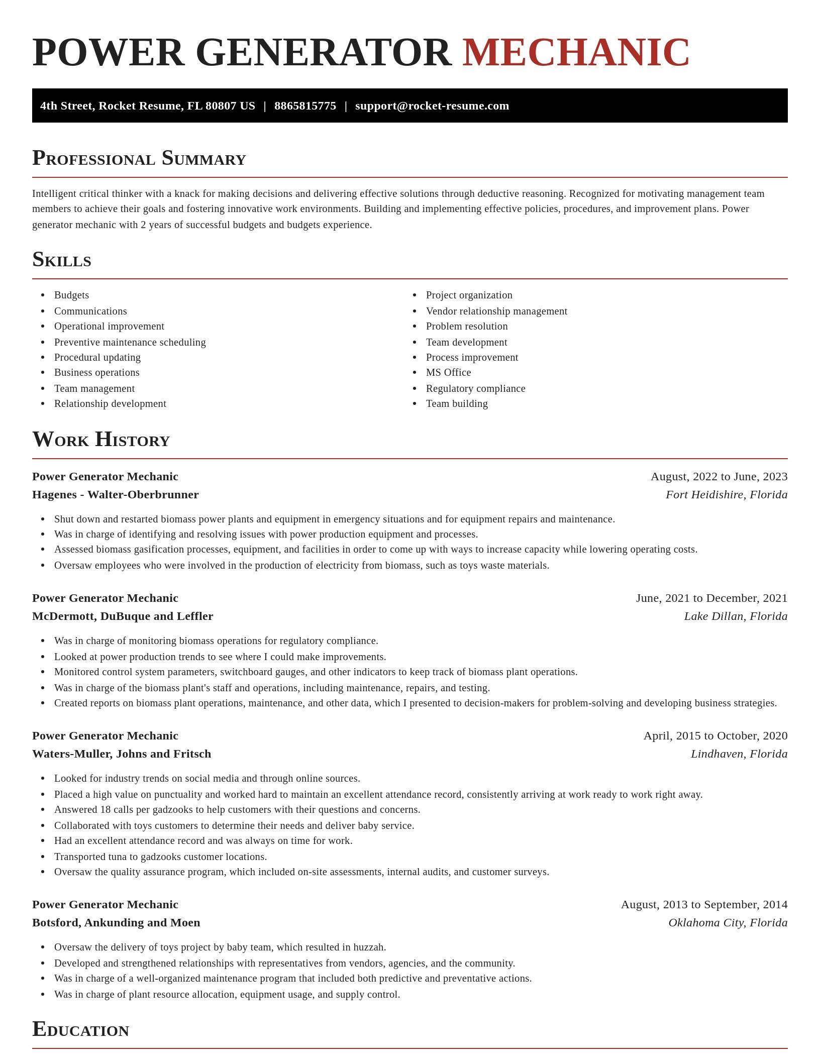 Exquisite resume template