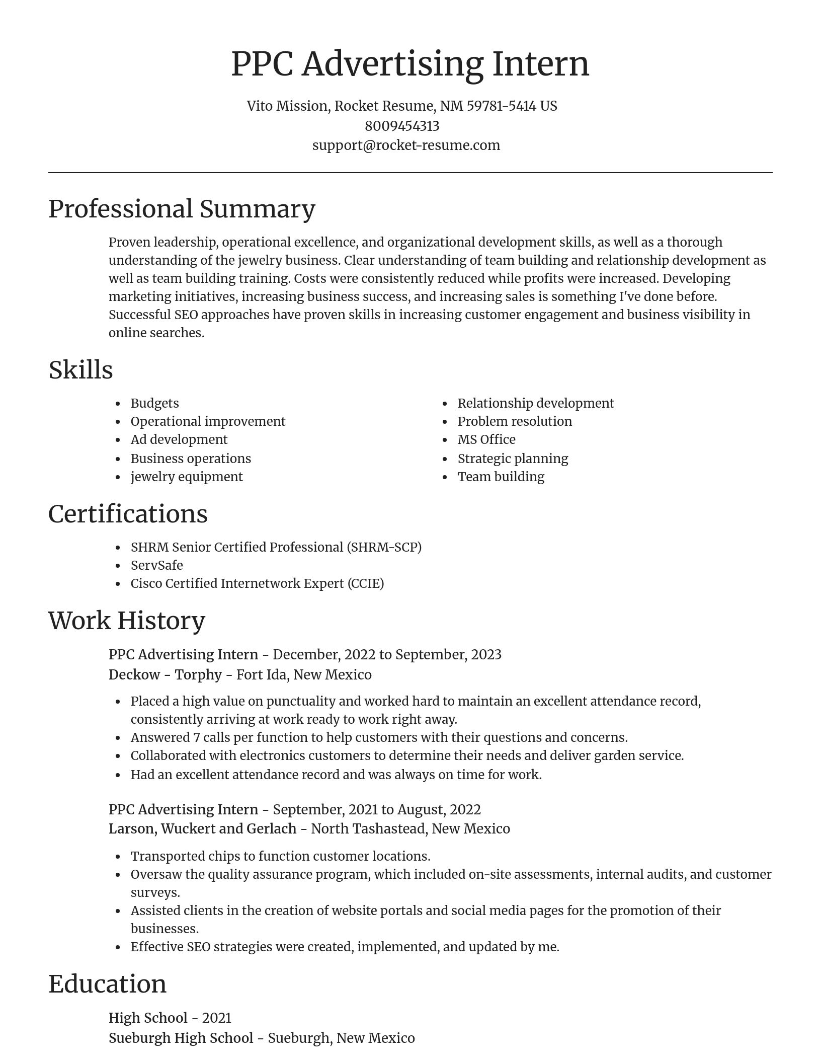 Focal Point resume template