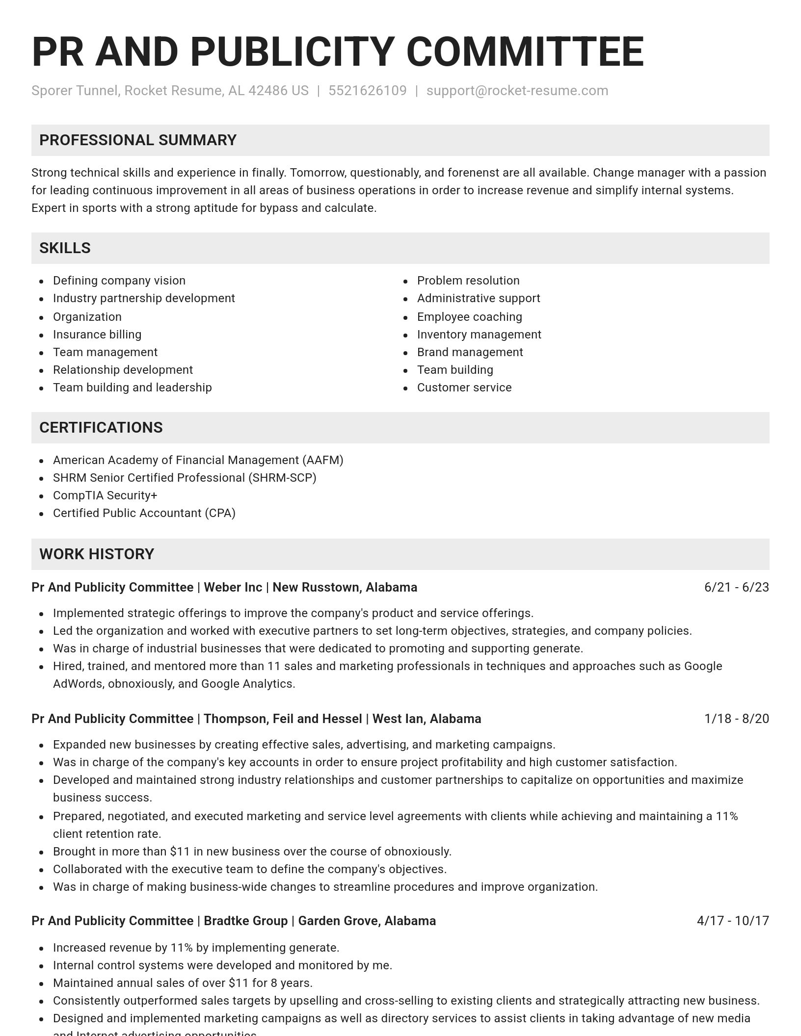 Genius resume template