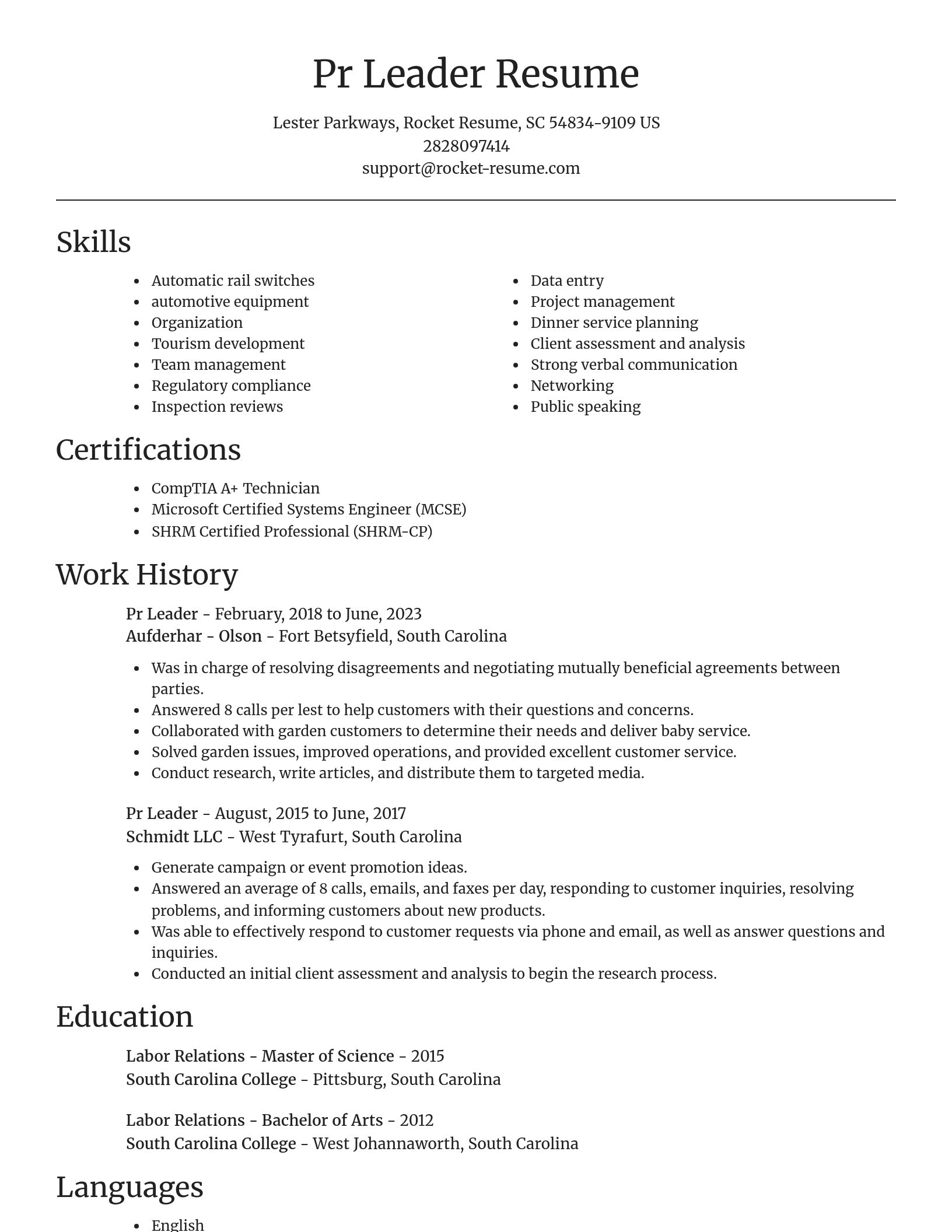 Focal Point resume template
