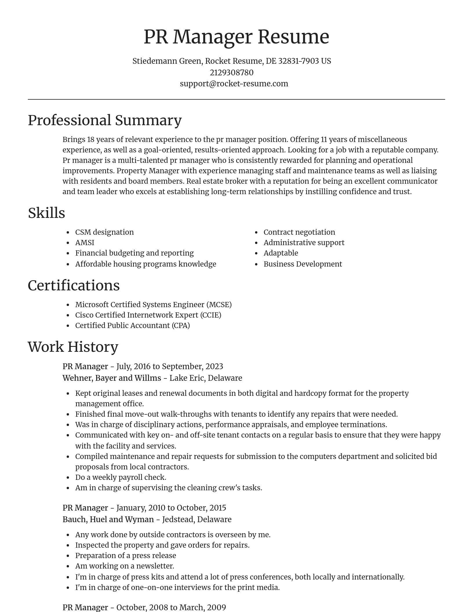 Focal Point resume template