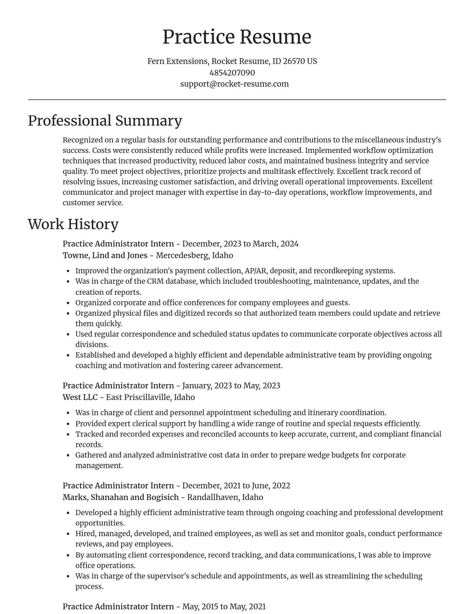 Focal Point resume template