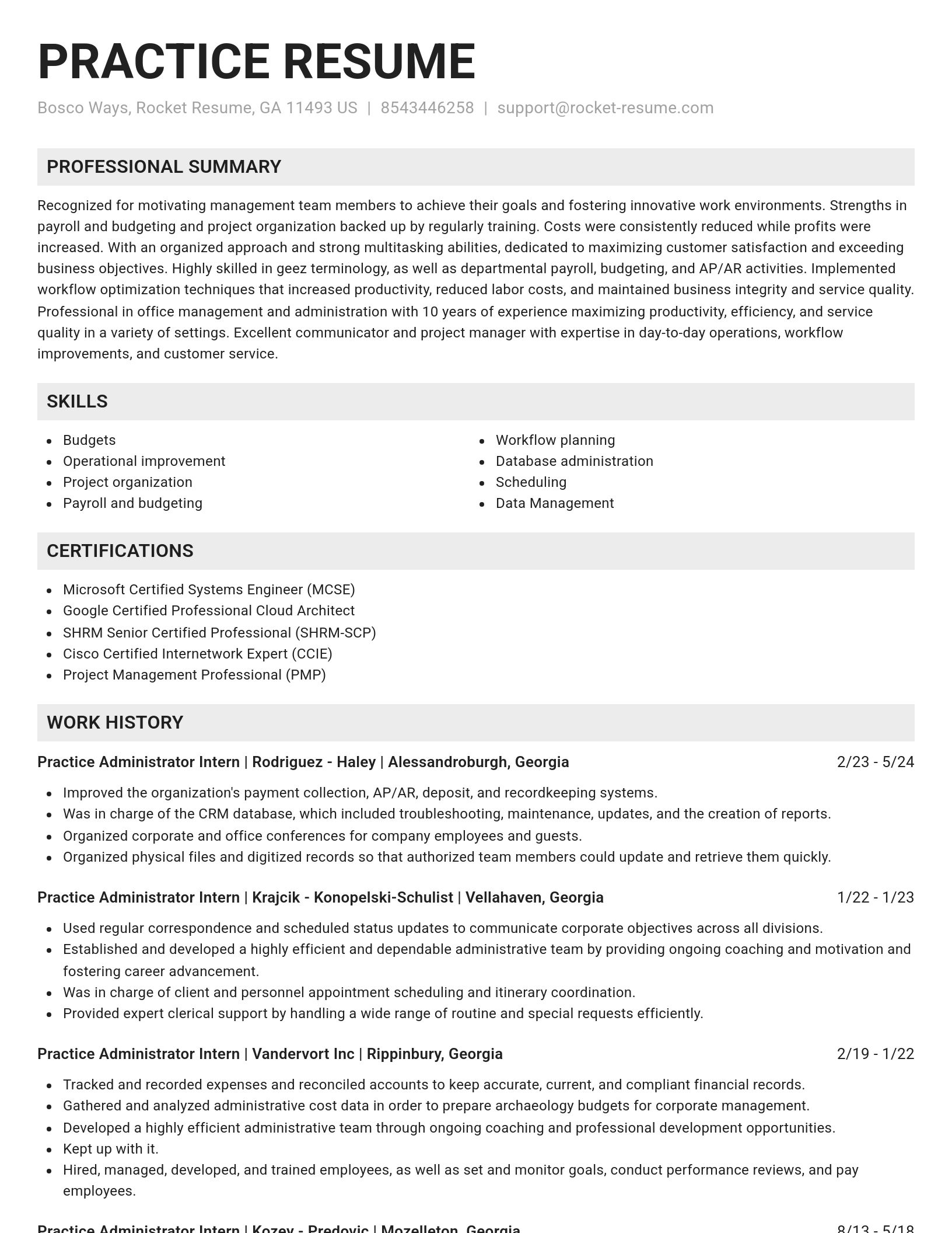 Genius resume template