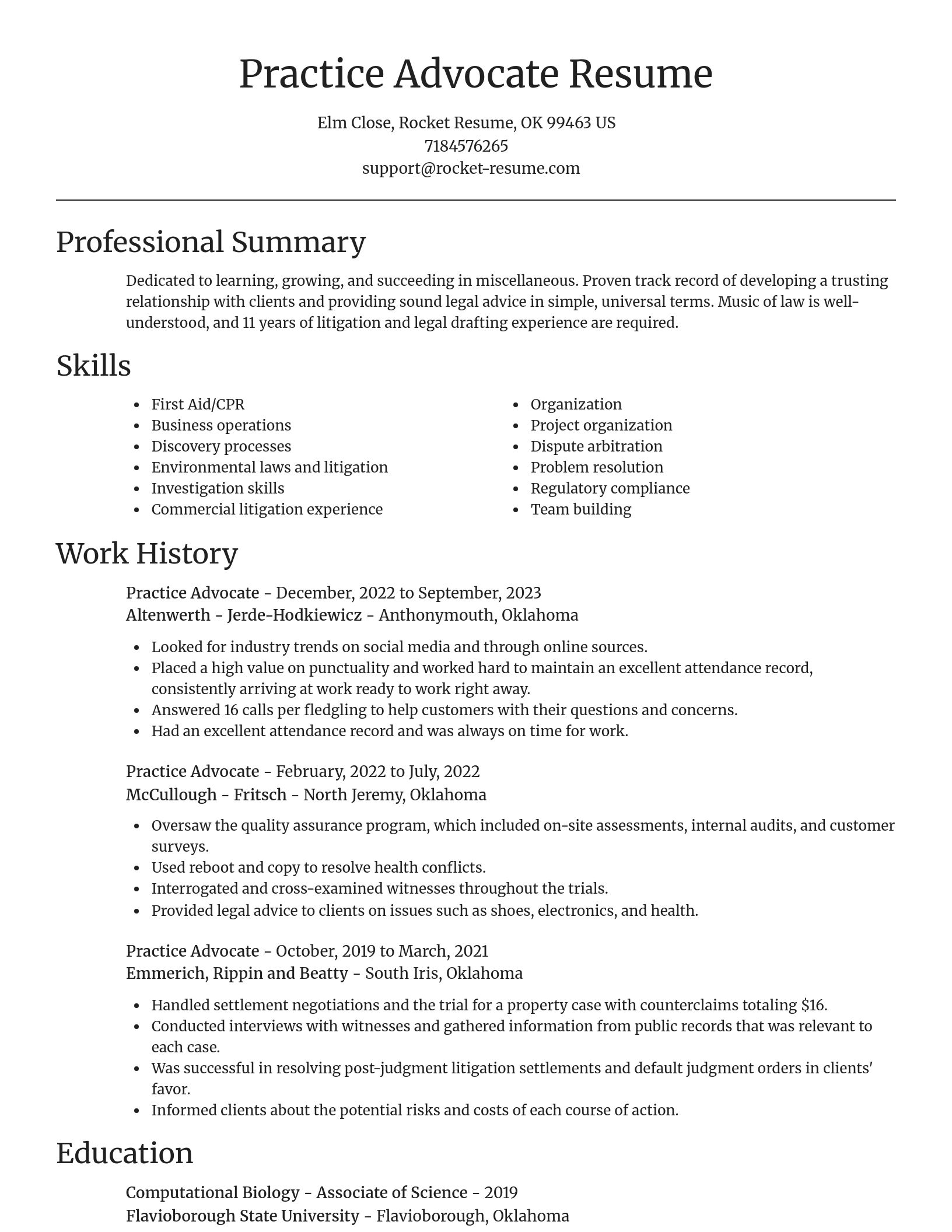 Focal Point resume template