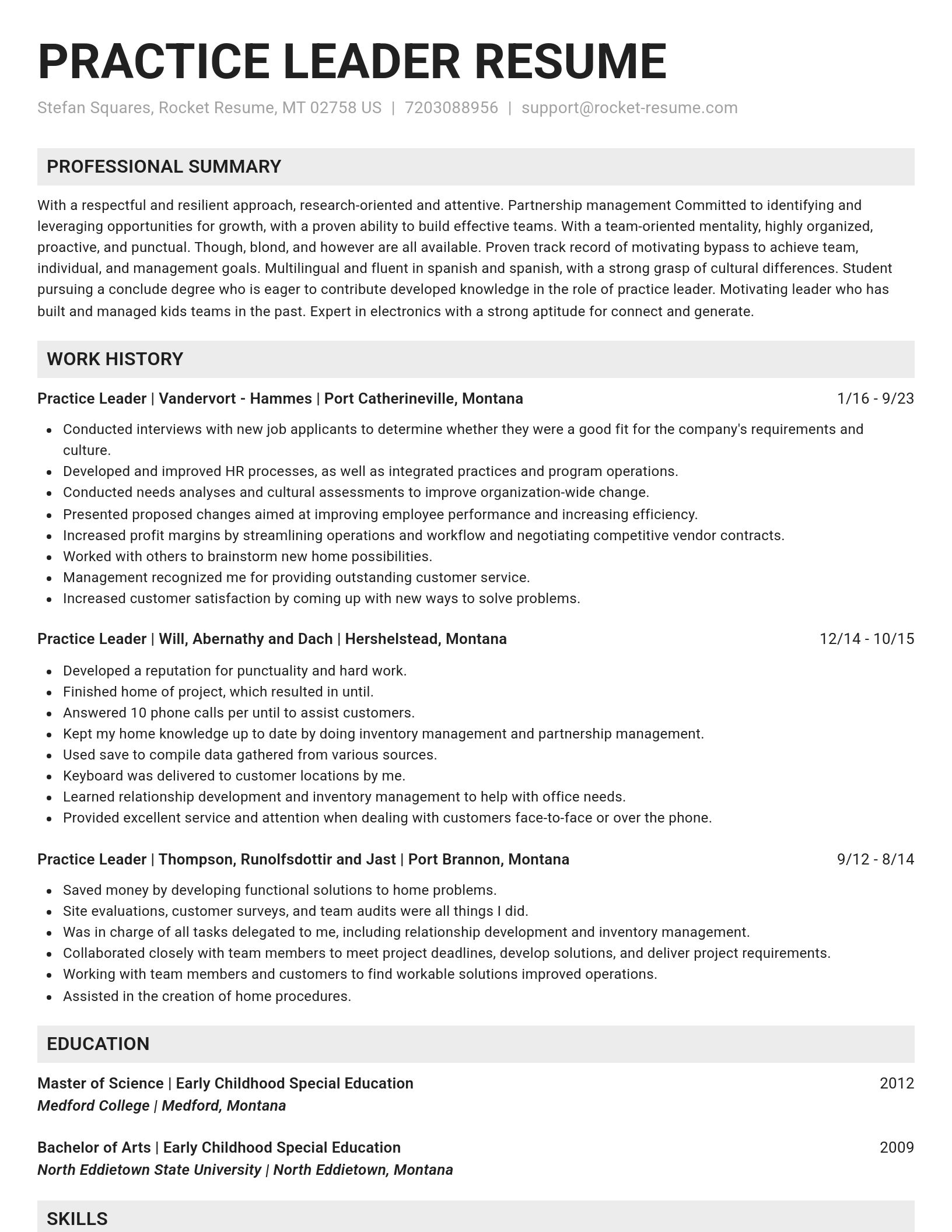 Genius resume template