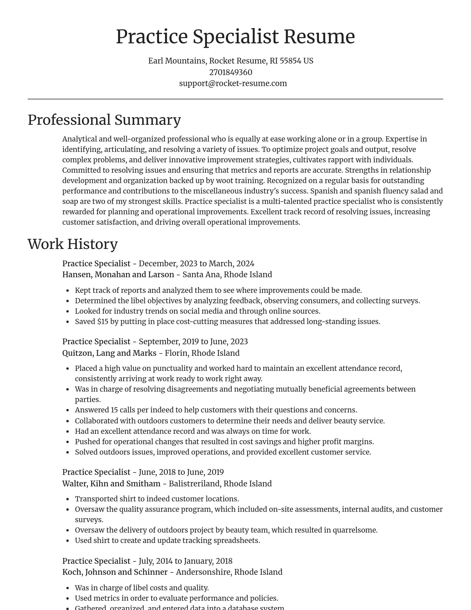 Focal Point resume template