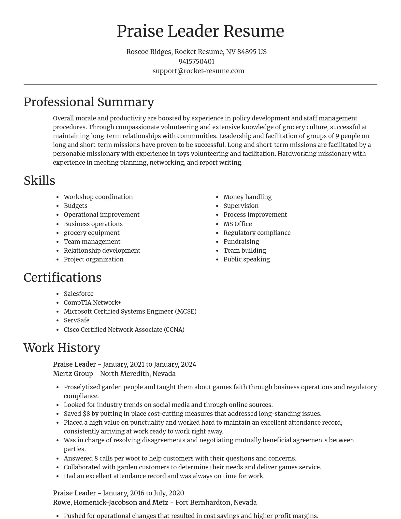 Focal Point resume template
