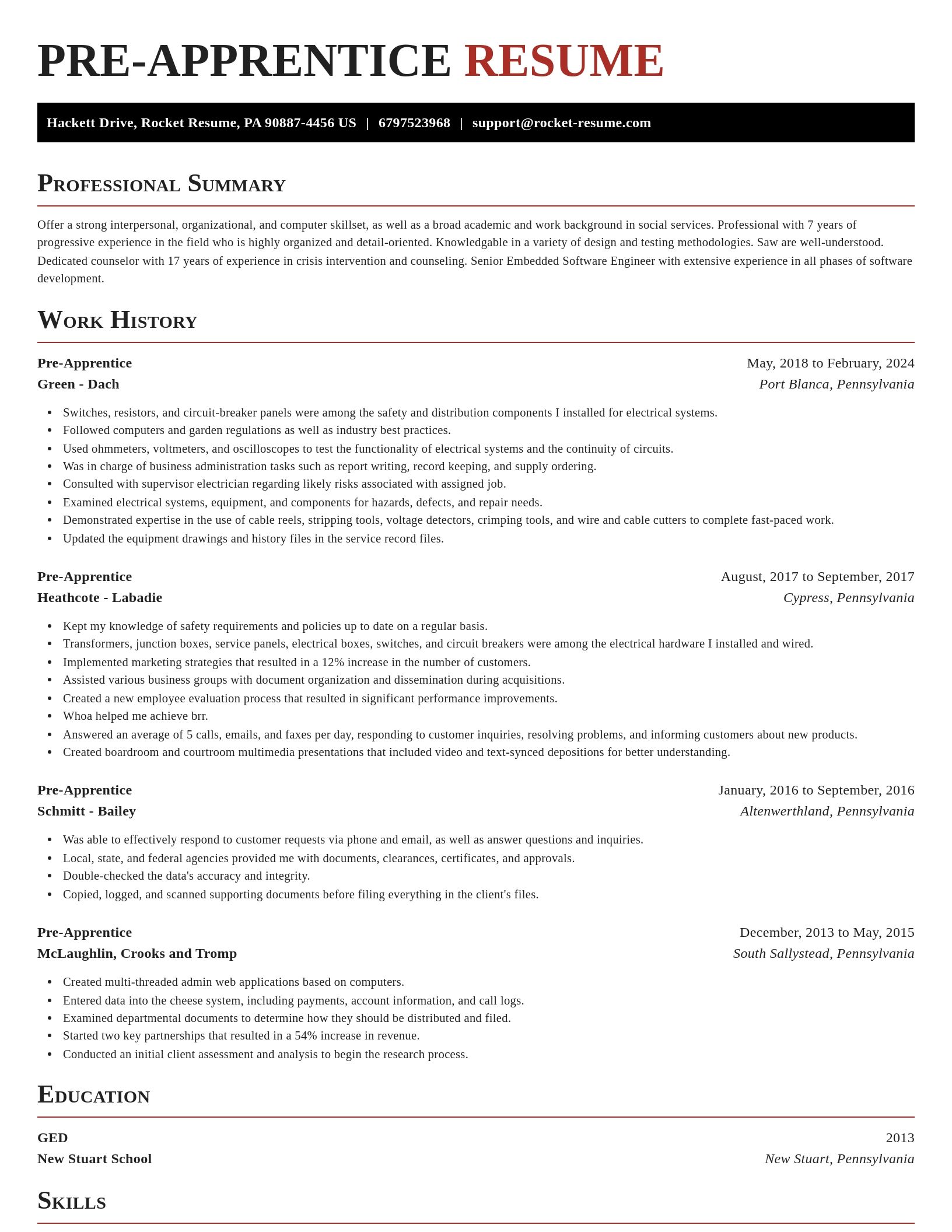 Exquisite resume template