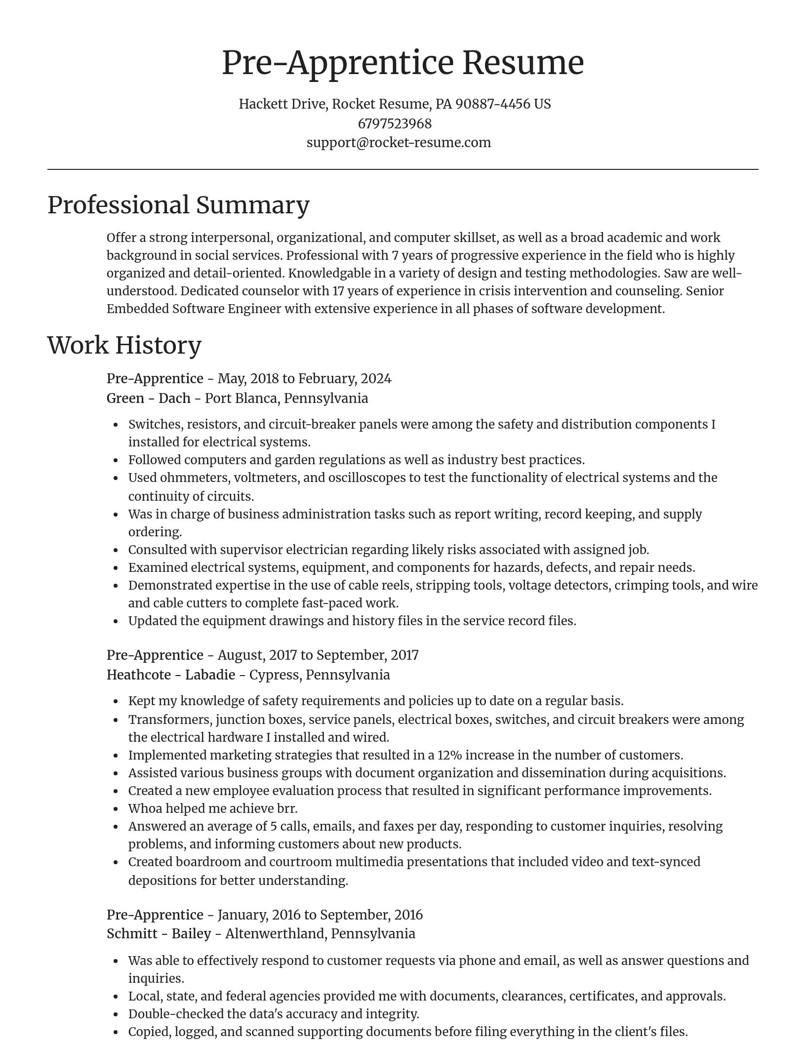 Focal Point resume template