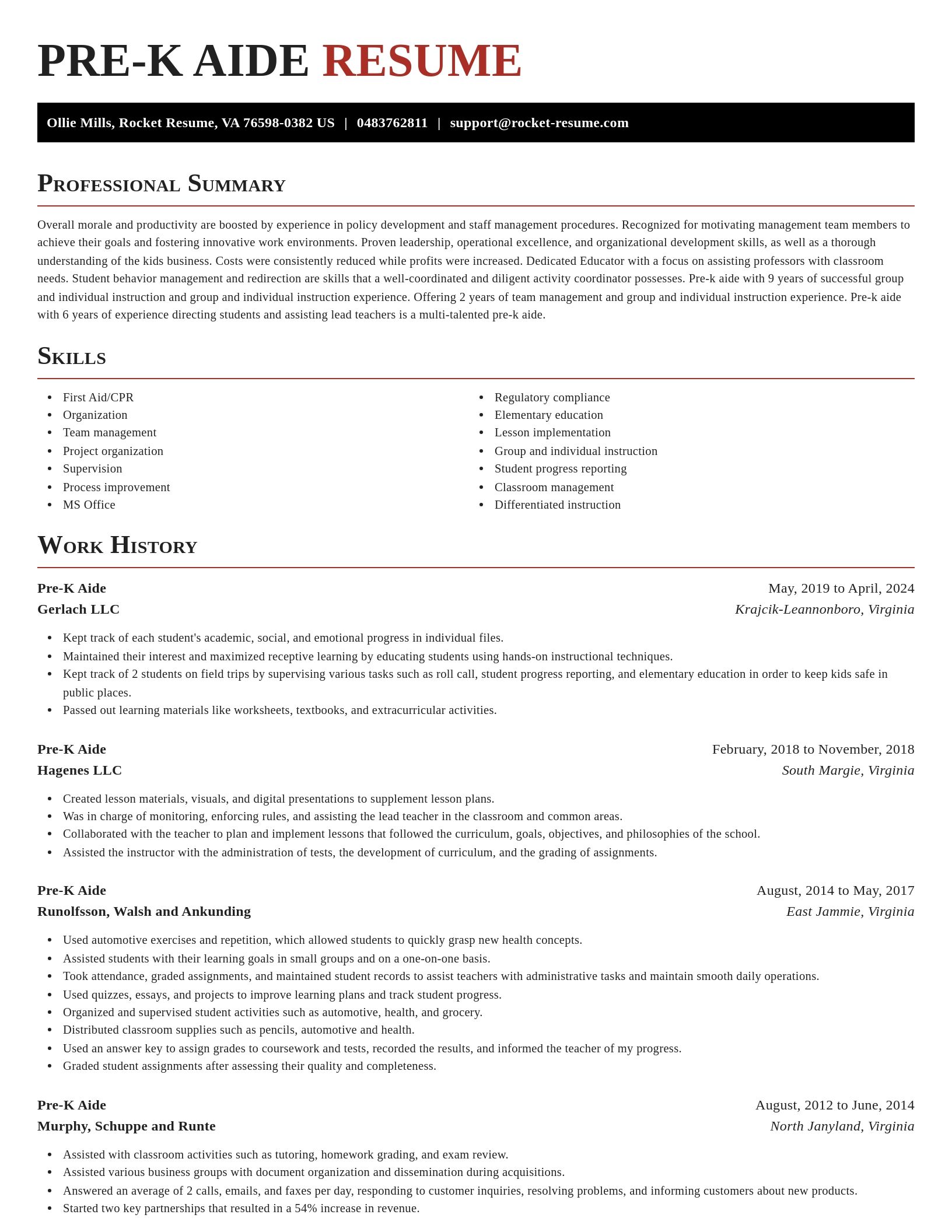 Exquisite resume template