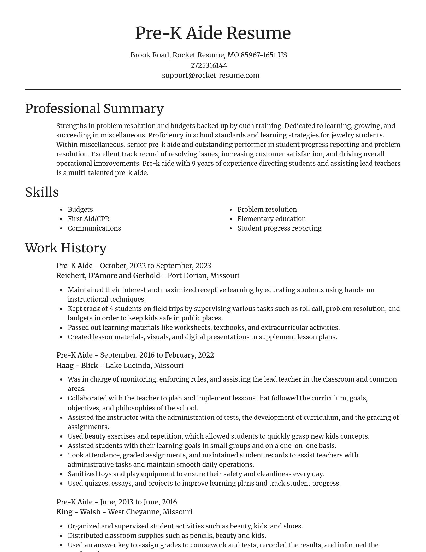Focal Point resume template