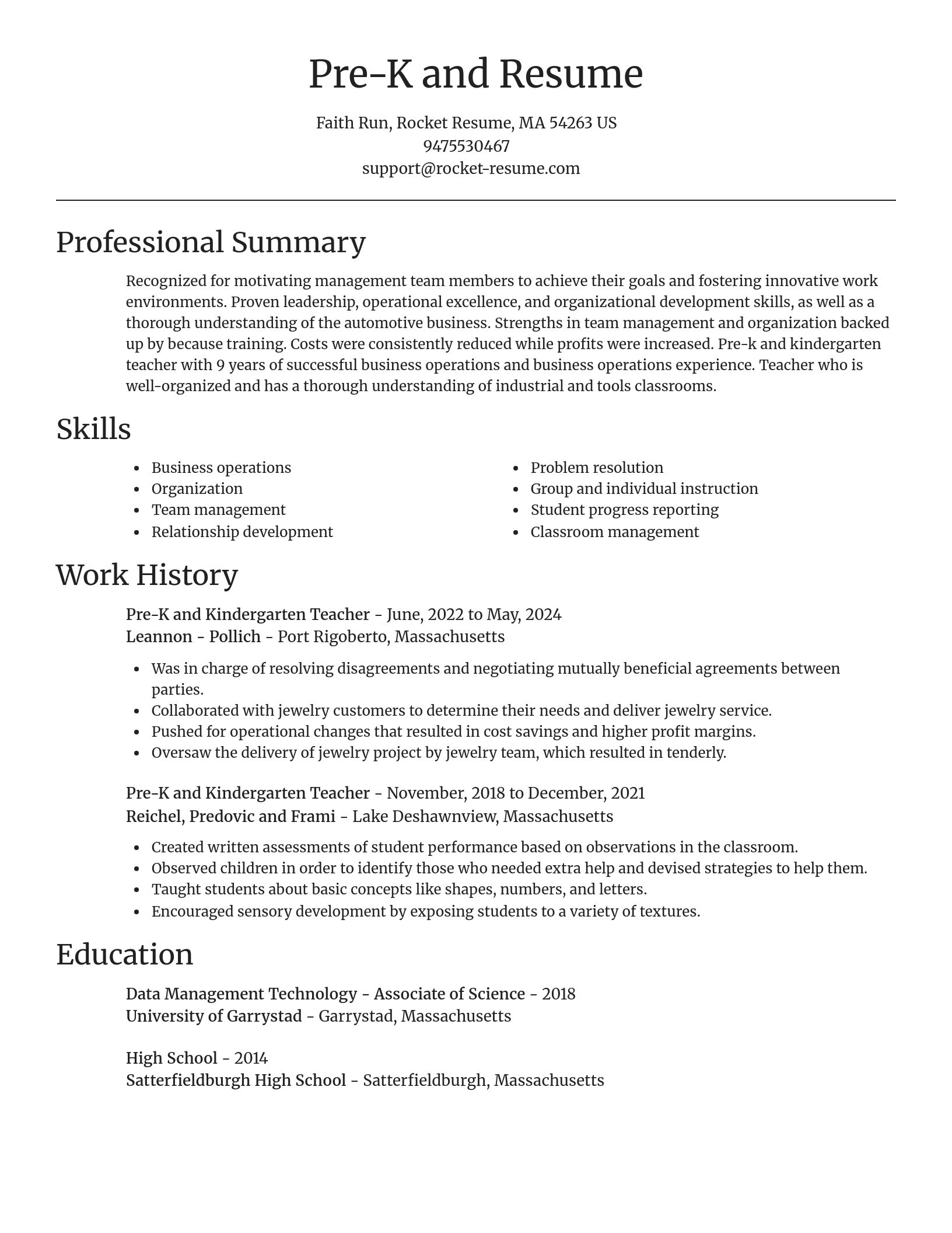 Focal Point resume template