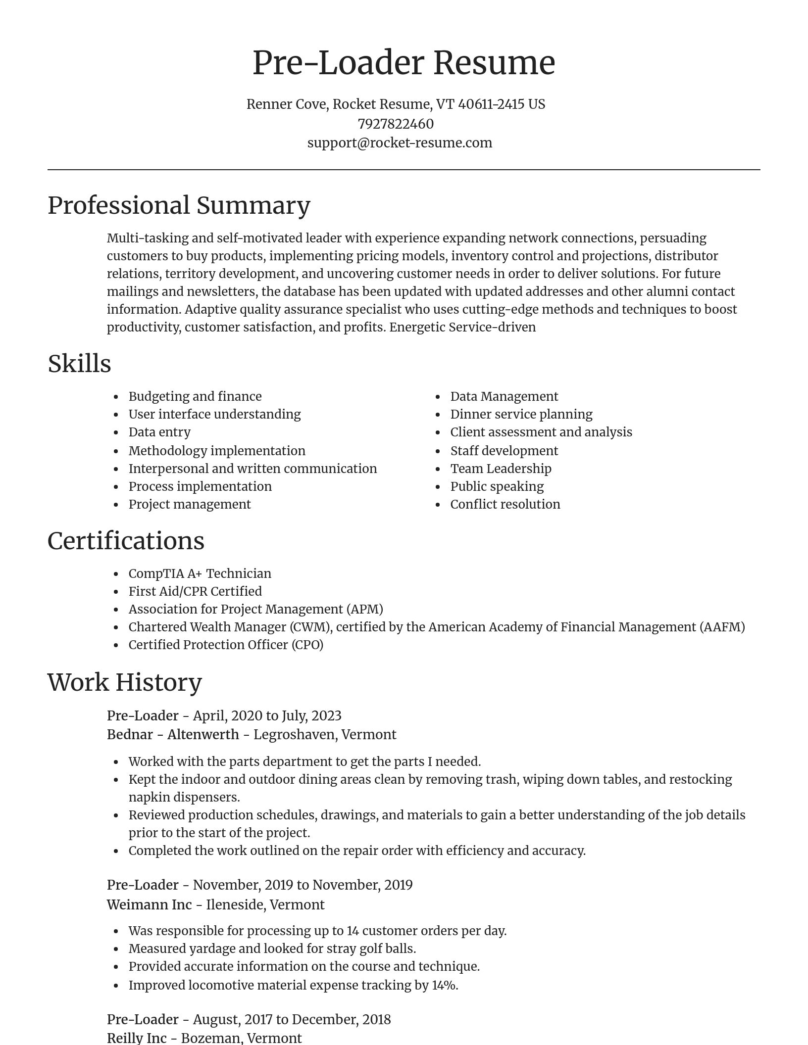 Focal Point resume template