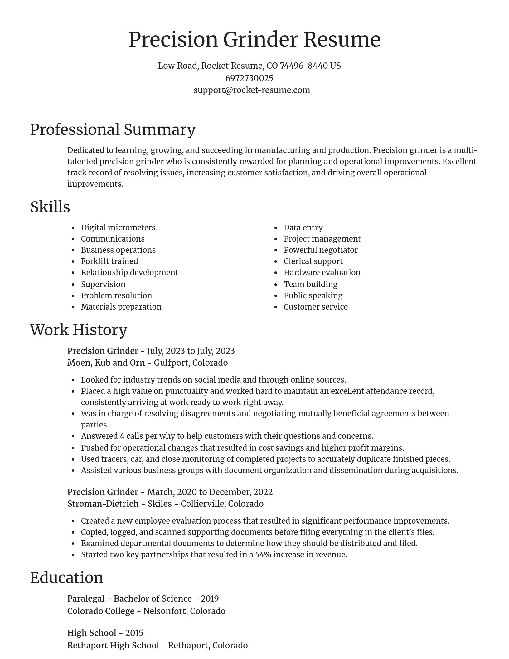 Focal Point resume template