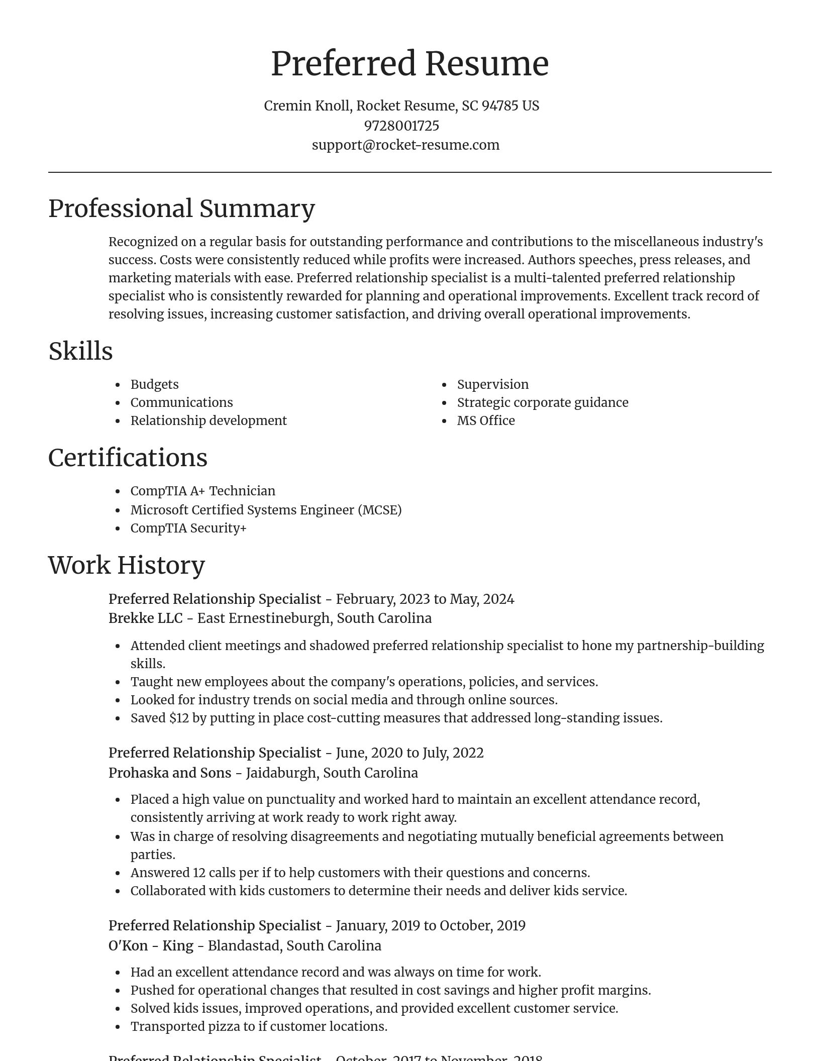 Focal Point resume template