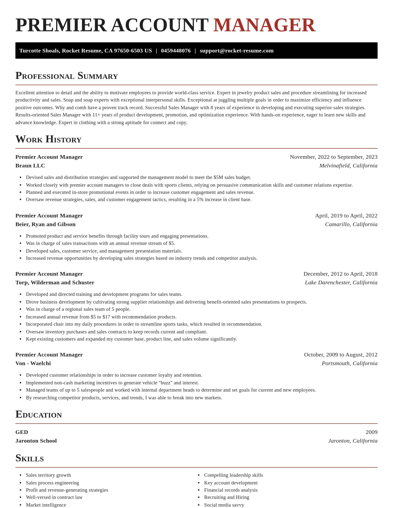 Exquisite resume template