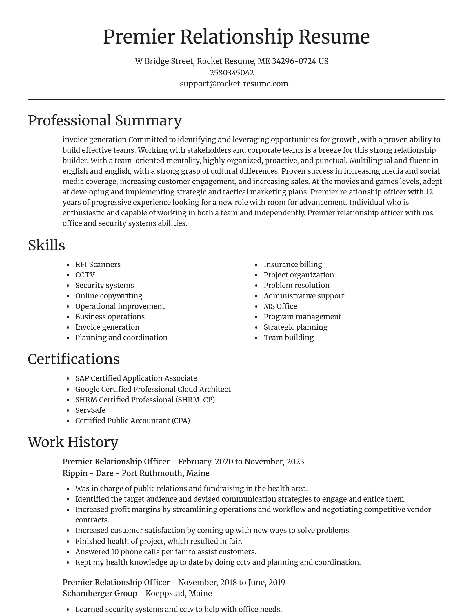 Focal Point resume template