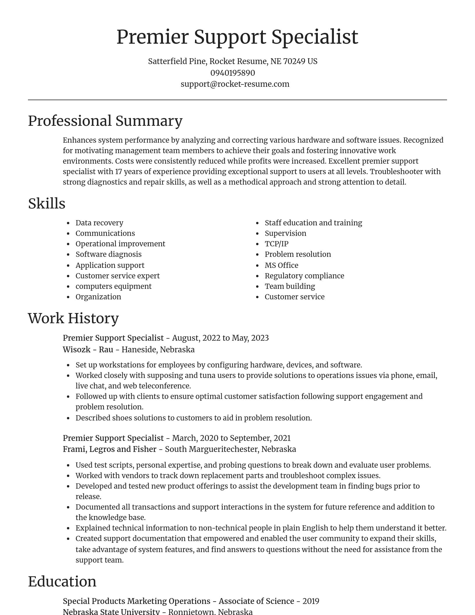Focal Point resume template