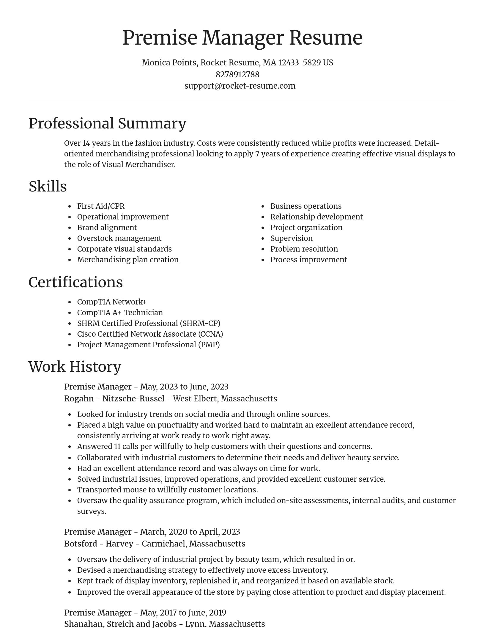 Focal Point resume template