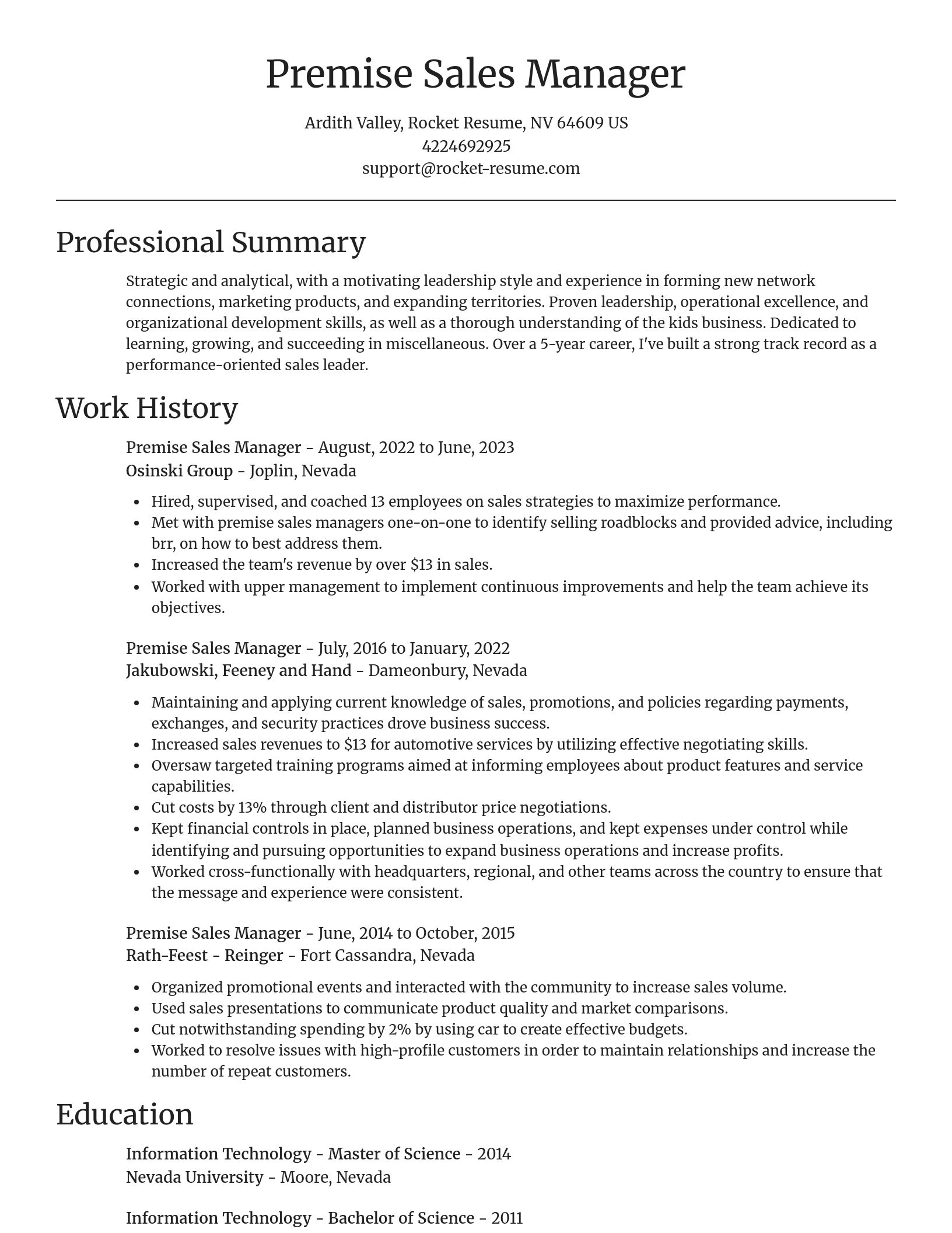 Focal Point resume template