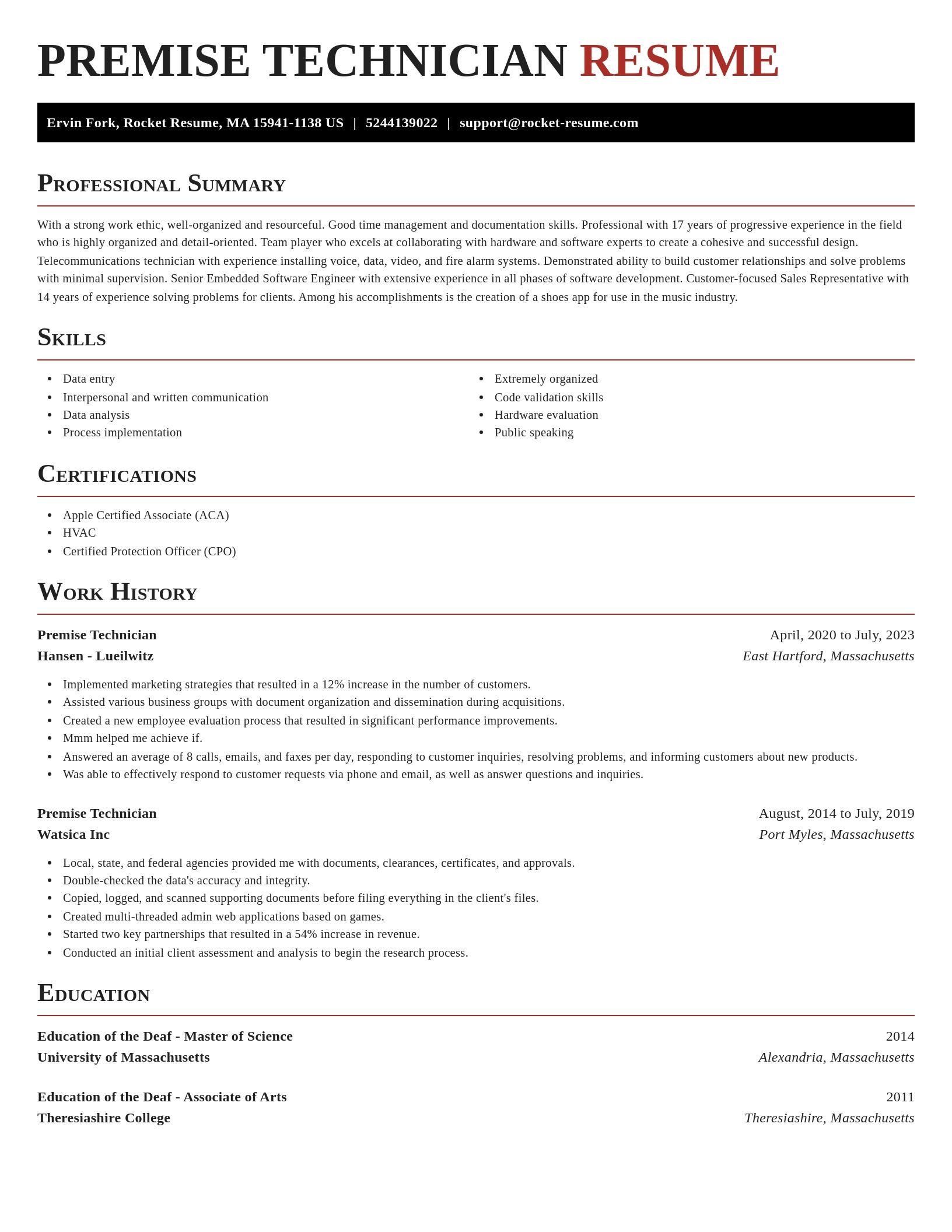 Exquisite resume template