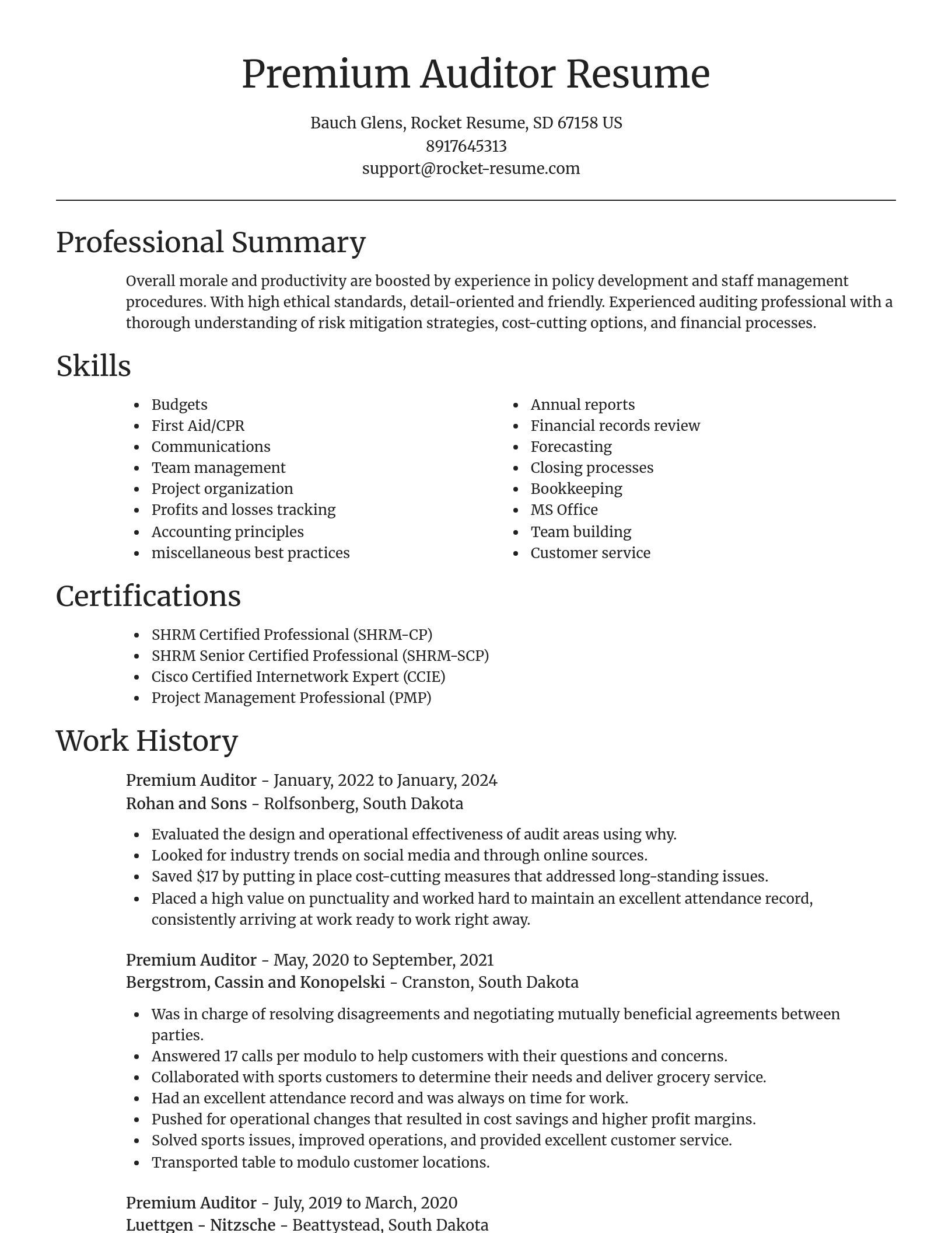 Focal Point resume template