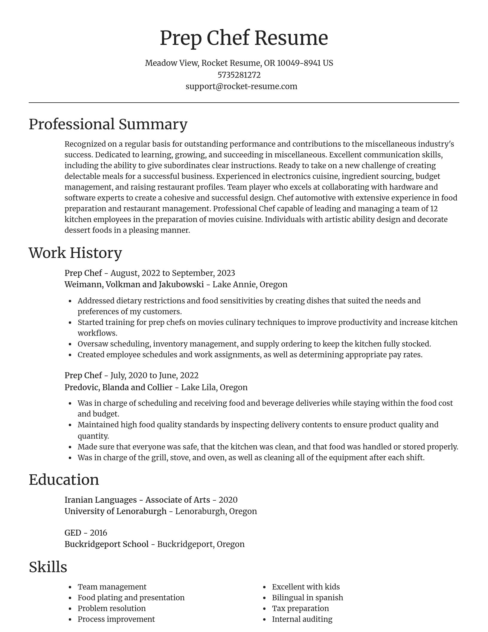 Focal Point resume template