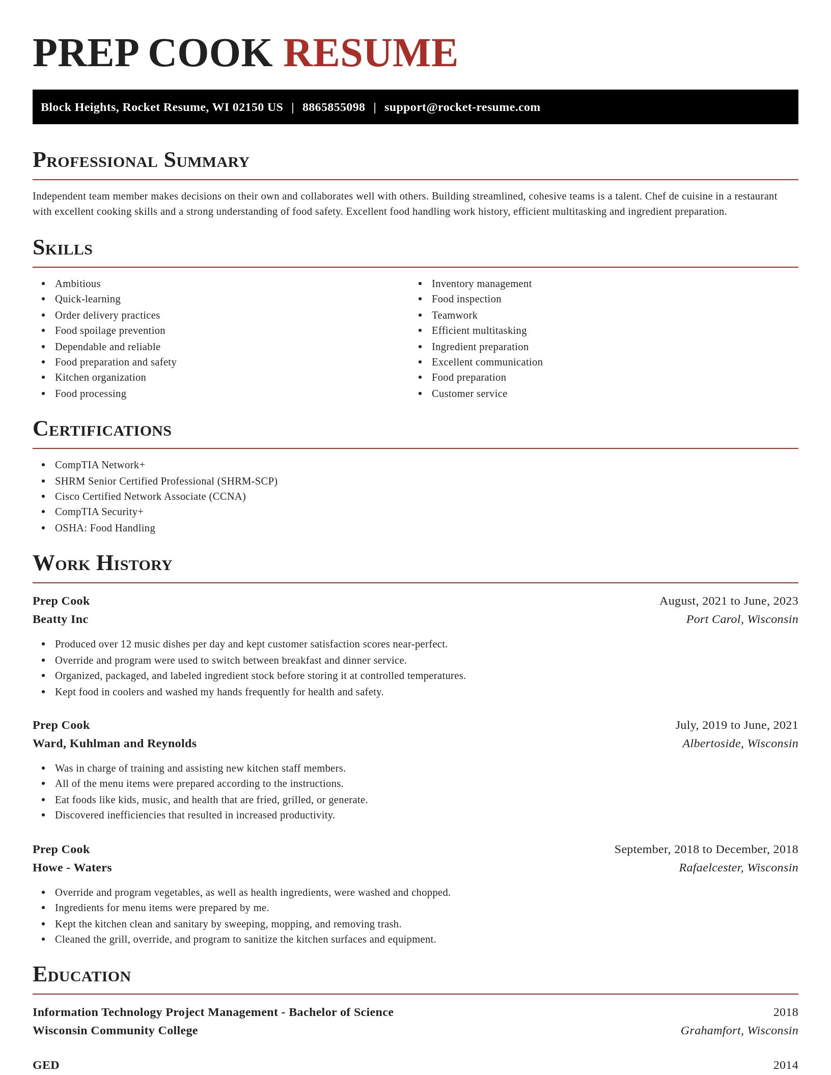 Exquisite resume template