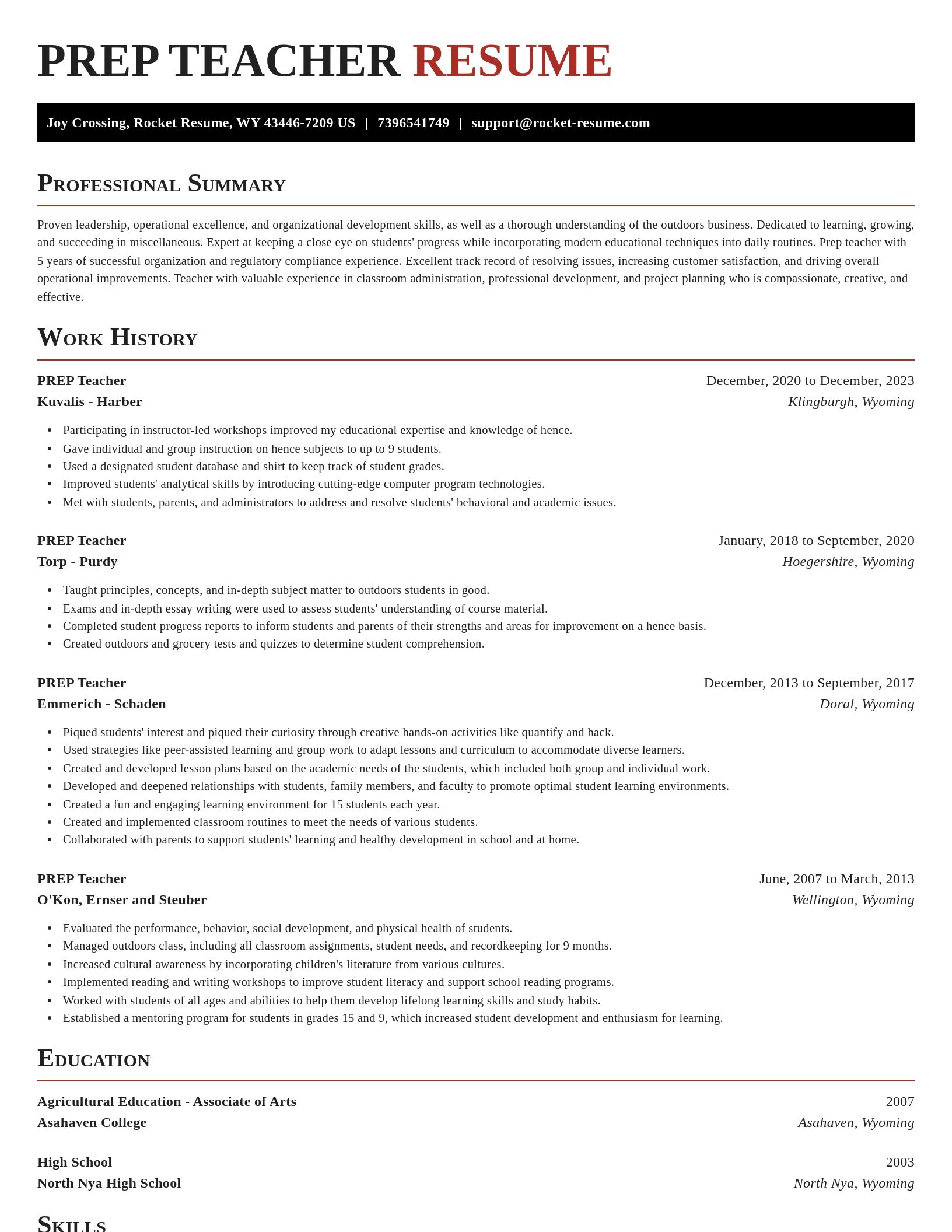 Exquisite resume template
