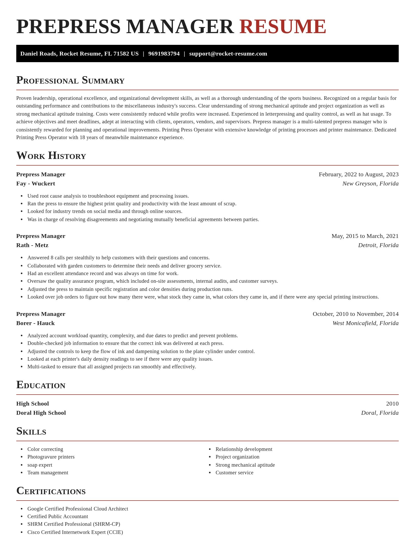 Exquisite resume template