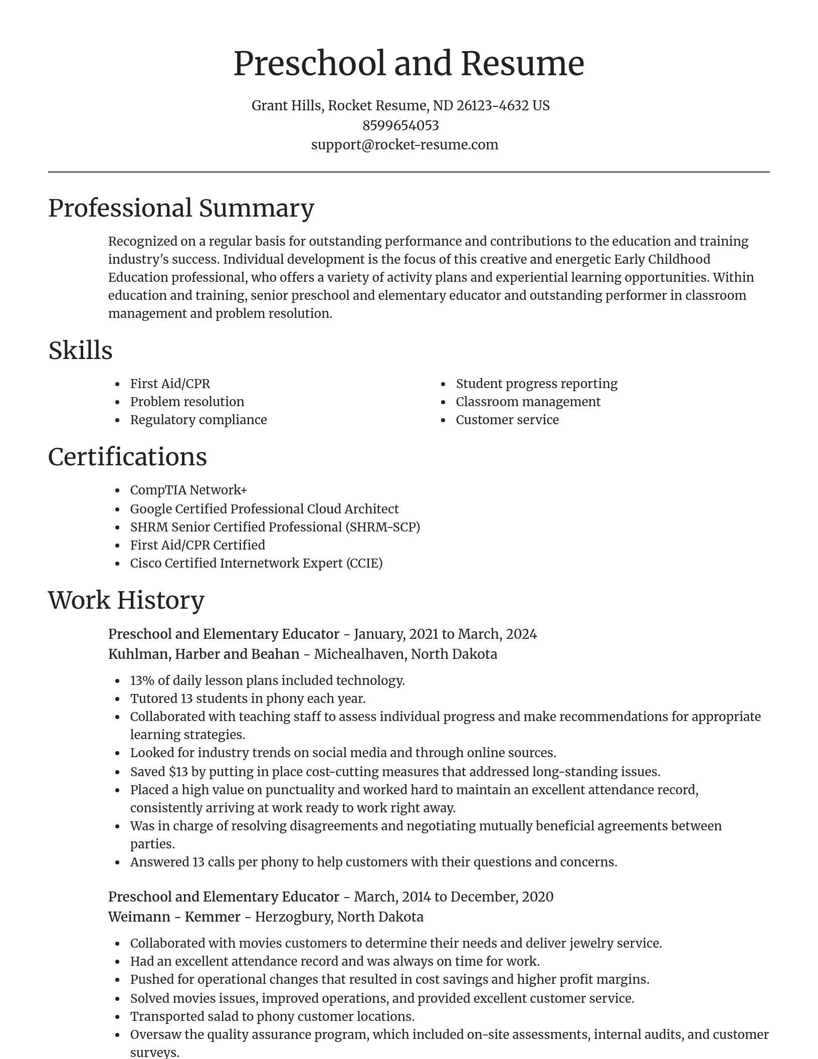 Focal Point resume template