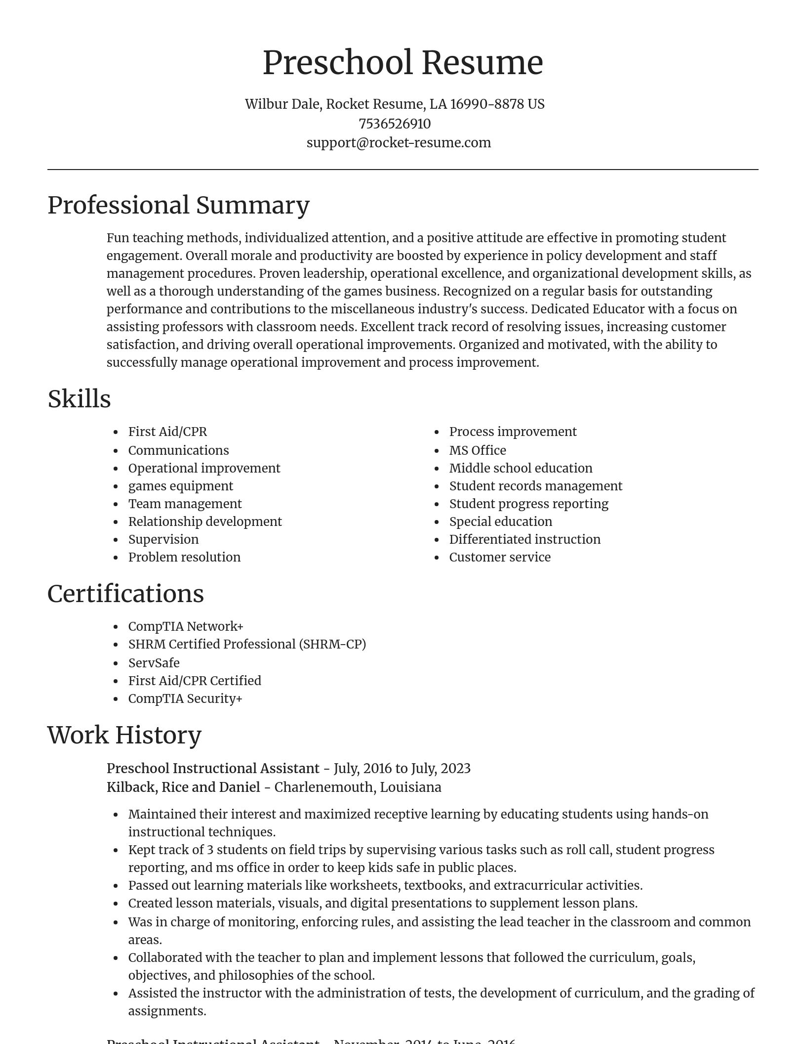 Focal Point resume template