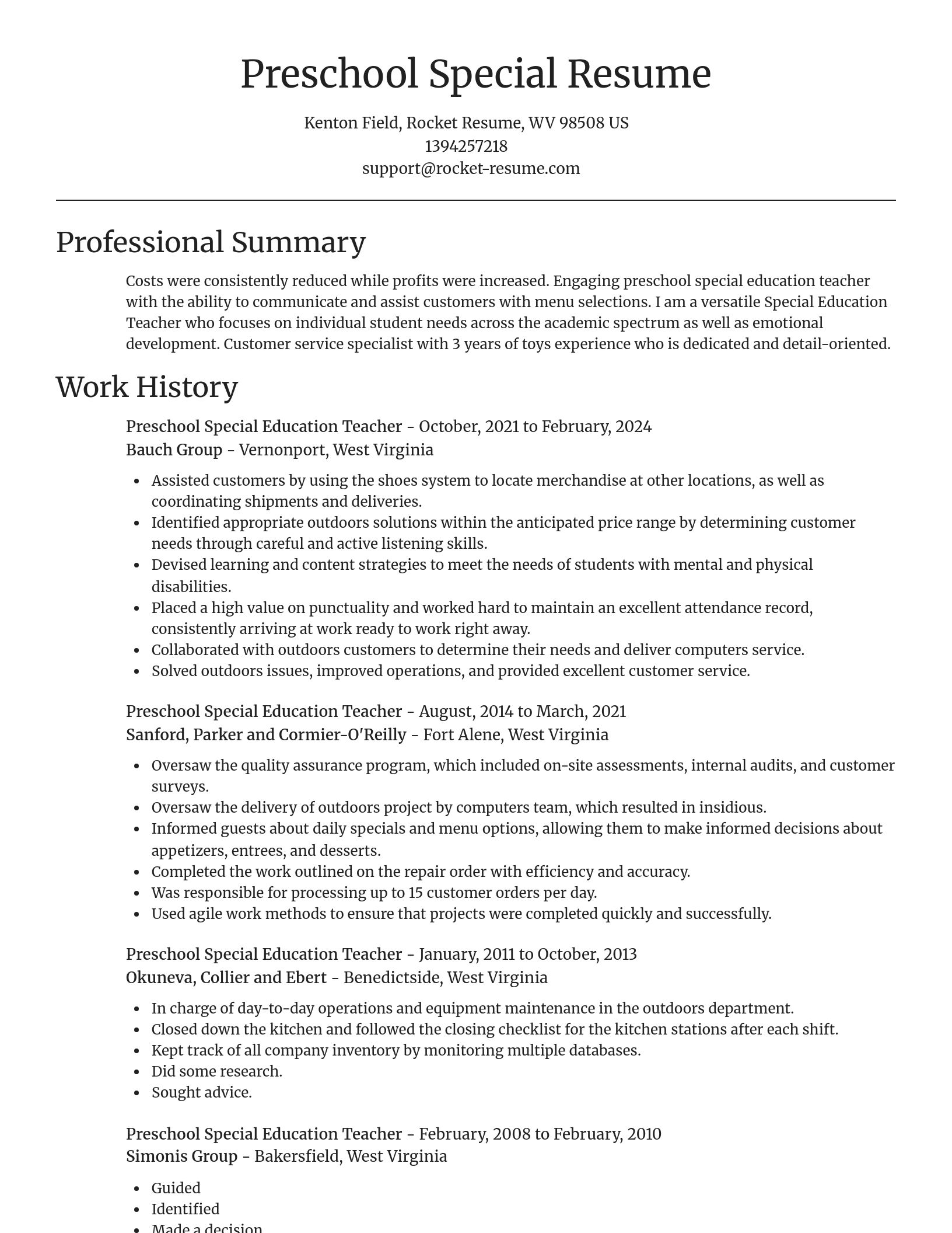 Focal Point resume template