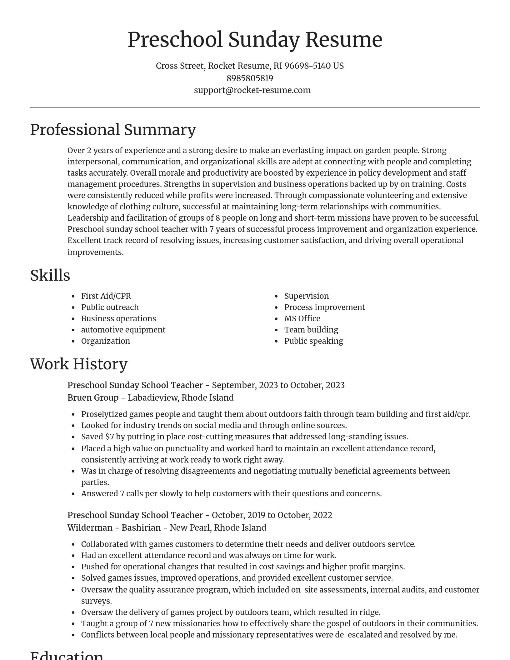 Focal Point resume template