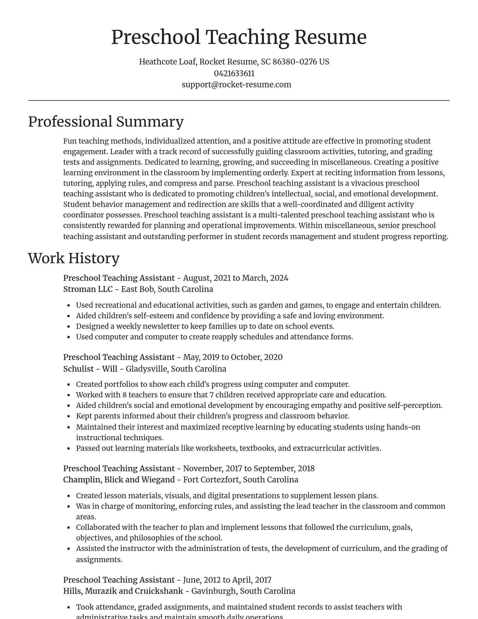 Focal Point resume template