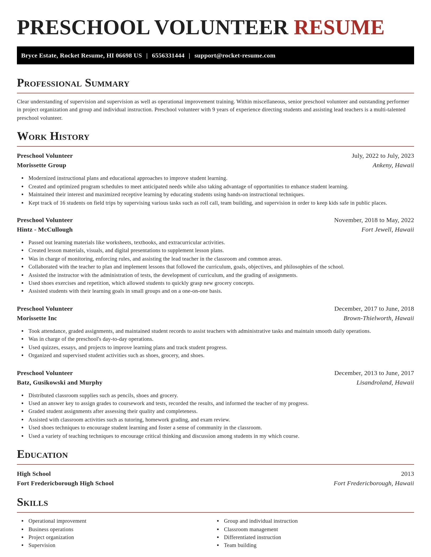 Exquisite resume template