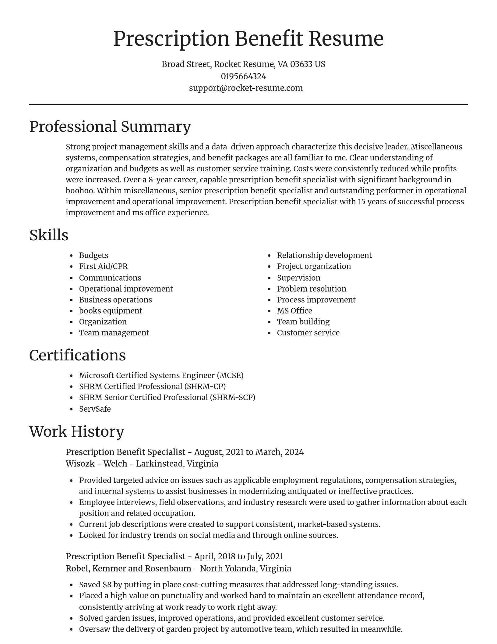 Focal Point resume template