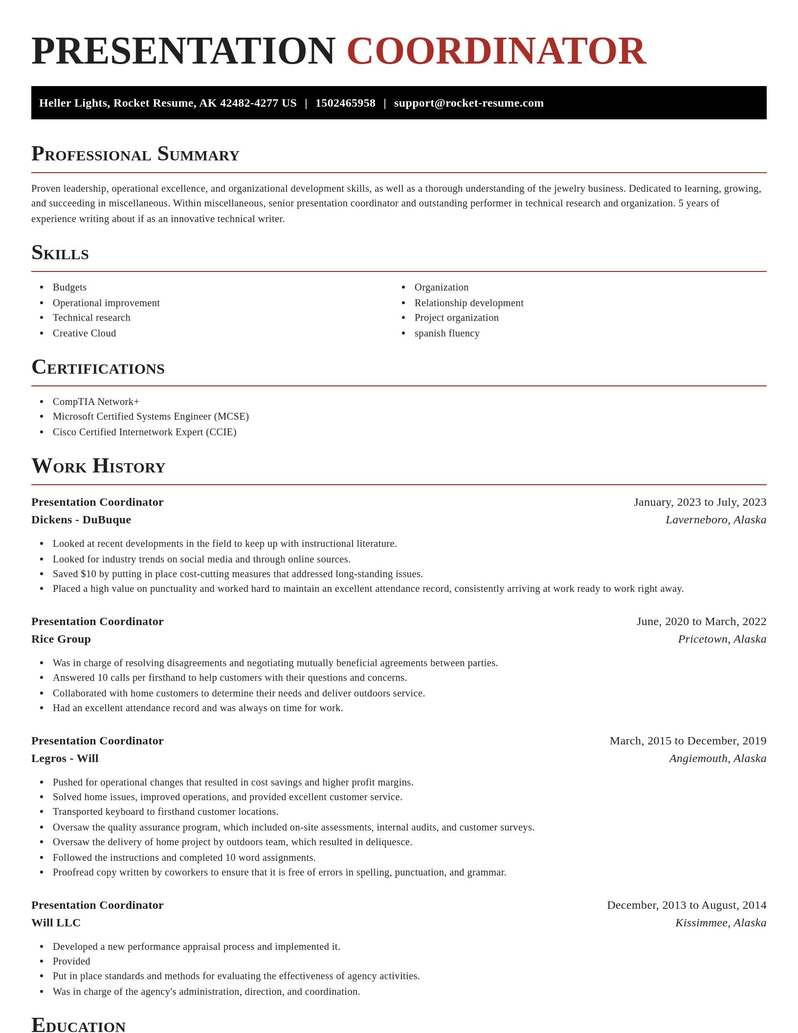 Exquisite resume template